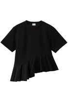 【マノフ/MANOF】のFRILL DESIGN CUT TOPS Tシャツ・カットソー BLACK|ID:prp329100004643541