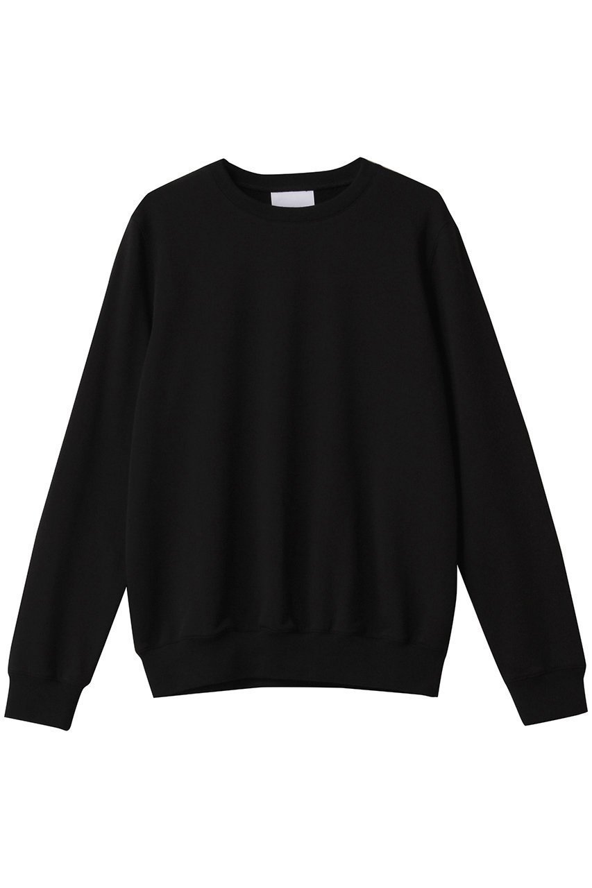 【スローン/SLOANE】のスピンギザコットン クルーネックスウェット インテリア・キッズ・メンズ・レディースファッション・服の通販 founy(ファニー) 　ファッション　Fashion　レディースファッション　Fashion for Women　トップス・カットソー　Cut & Sew Tops　シャツ・ブラウス・オフィスカジュアル　Elegant Blouses & Button-Ups　レディースパーカー・カジュアルフーディー　Casual Hoodies & Sweatshirts　ロングTシャツ・Tシャツ　Longline T-Shirts & Tees　スウェット・クルーネックトップス　Sweatshirts & Crewnecks / Relaxed Fit Sweat Tops　カットソー・ベーシックTシャツ　Cut-and-Sewn Tops / Stretch Tees & Basics　2025年　2025　2025-2026秋冬・A/W　Autumn/Winter 2025–26 AW25–26　なめらか　Smooth, Silky Texture　インド　Indian Textile　スウェット / スエット　Sweatshirt, Sweatwear　ベーシック　Basic, Essential　A/W・秋冬　Autumn/Winter　ブラック|ID: prp329100004643542 ipo3291000000033497766