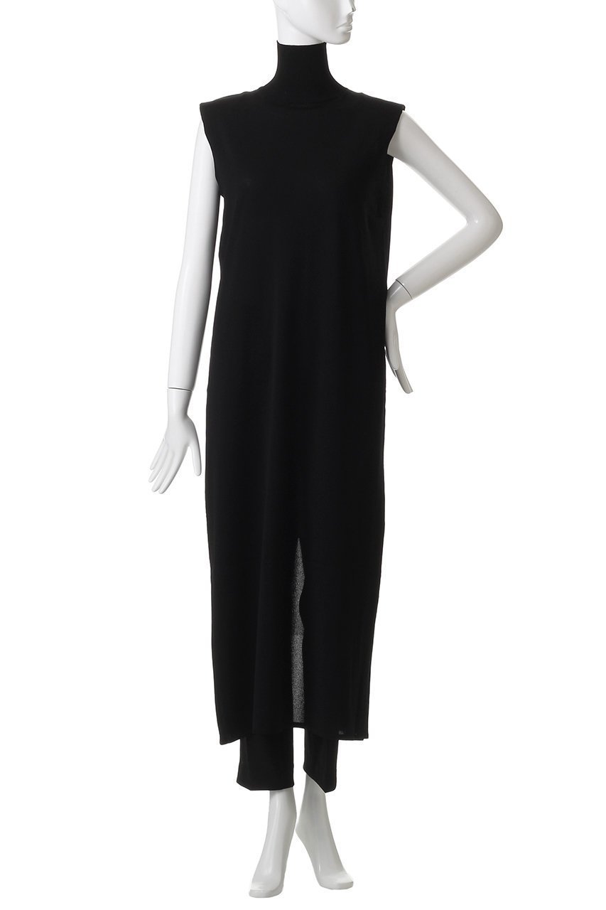 【セアン/SCEARN】のLUSTROUS SYNTHETIC KNIT 人気、トレンドファッション・服の通販 founy(ファニー) 　ファッション　Fashion　レディースファッション　Fashion for Women　ワンピース　Dresses　チュニック　Tunic Tops & Dresses　2025年　2025　2025-2026秋冬・A/W　Autumn/Winter 2025–26 AW25–26　おすすめ　Recommended / Our Picks　スリット　Slit, Slit Detail　セットアップ　Set-Up, Coordinated Outfit　チュニック　Tunic, Long Top　フィット　Fit, Slim Fit　ロング　Long, Long-Length　エレガント 上品　Elegant　A/W・秋冬　Autumn/Winter　other-6|ID: prp329100004643546 ipo3291000000033497808