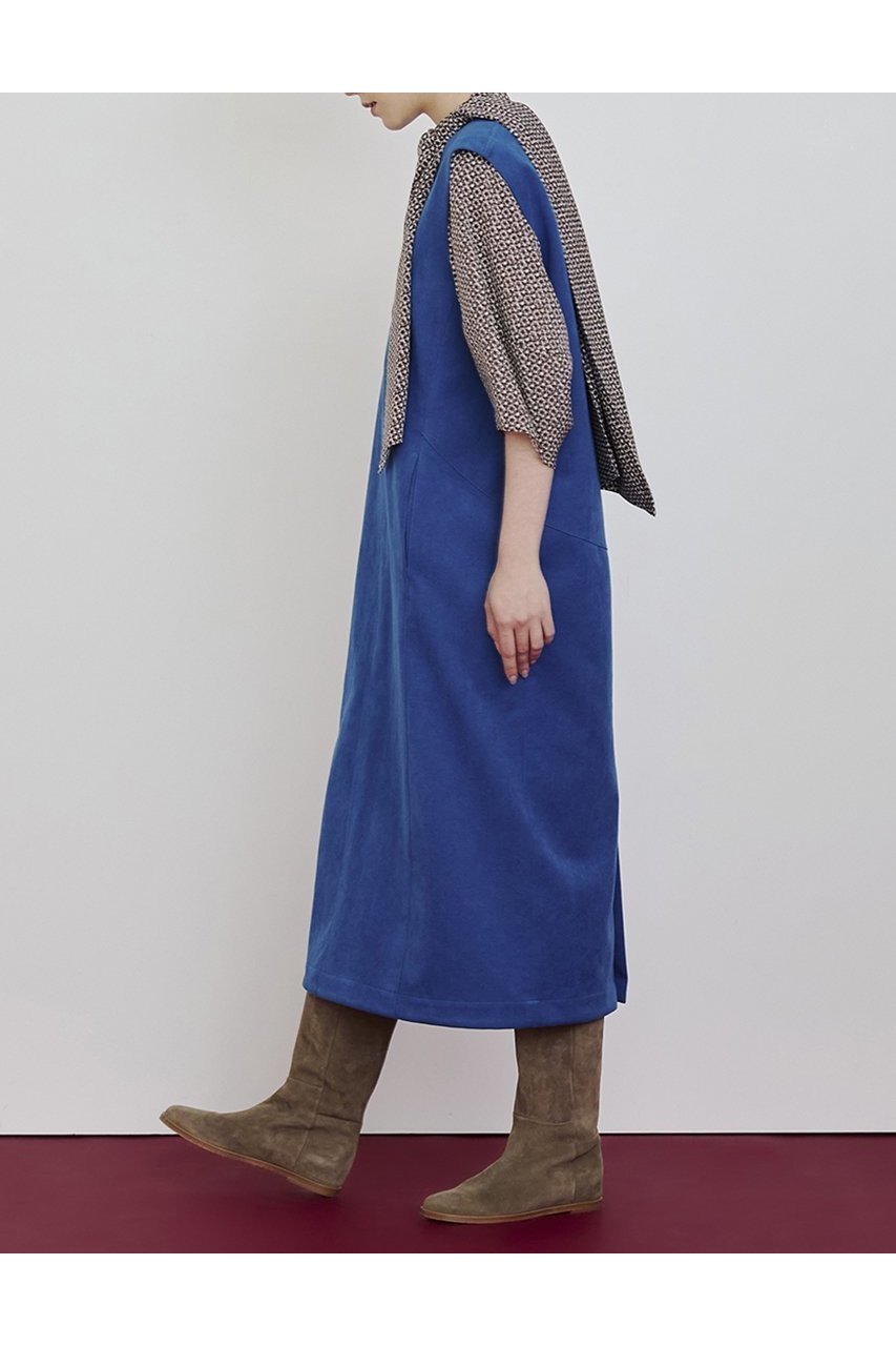 【ハウス オブ ロータス/HOUSE OF LOTUS】のフェイクスエードフォルムワンピース 人気、トレンドファッション・服の通販 founy(ファニー) 　ファッション　Fashion　レディースファッション　Fashion for Women　ワンピース　Dresses　チュニック　Tunic Tops & Dresses　2025年　2025　2025-2026秋冬・A/W　Autumn/Winter 2025–26 AW25–26　チュニック　Tunic, Long Top　フォルム　Silhouette, Form　フロント　Front, Front Design　ロング　Long, Long-Length　A/W・秋冬　Autumn/Winter　other-7|ID: prp329100004643549 ipo3291000000033497847