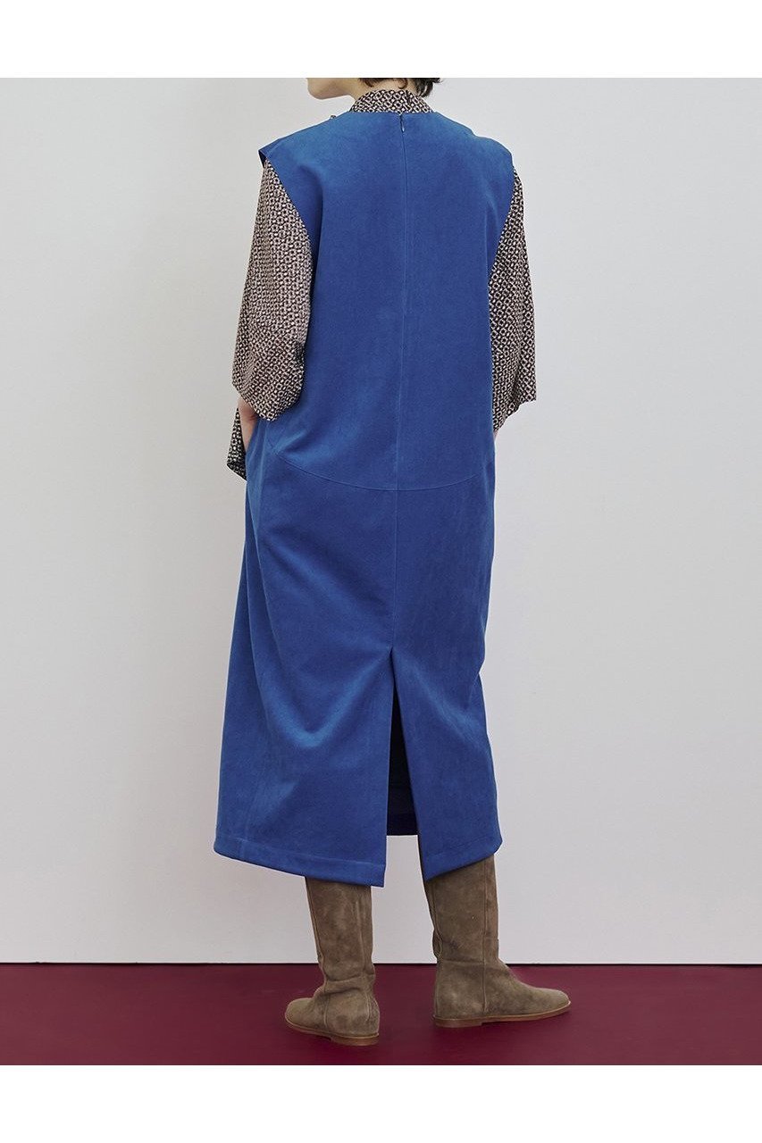 【ハウス オブ ロータス/HOUSE OF LOTUS】のフェイクスエードフォルムワンピース 人気、トレンドファッション・服の通販 founy(ファニー) 　ファッション　Fashion　レディースファッション　Fashion for Women　ワンピース　Dresses　チュニック　Tunic Tops & Dresses　2025年　2025　2025-2026秋冬・A/W　Autumn/Winter 2025–26 AW25–26　チュニック　Tunic, Long Top　フォルム　Silhouette, Form　フロント　Front, Front Design　ロング　Long, Long-Length　A/W・秋冬　Autumn/Winter　other-8|ID: prp329100004643549 ipo3291000000033497849