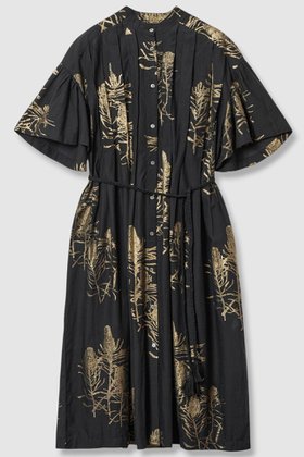 【ハウス オブ ロータス/HOUSE OF LOTUS】のハクプリントピンタックワンピース 人気、トレンドファッション・服の通販 founy(ファニー) ファッション Fashion レディースファッション Fashion for Women ワンピース Dresses チュニック Tunic Tops & Dresses 2025年 2025 2025-2026秋冬・A/W Autumn/Winter 2025–26 AW25–26 インド Indian Textile スリーブ Sleeve, Long Sleeve / Short Sleeve チュニック Tunic, Long Top フレア Flare, Flared プリント Print, Printed Pattern モチーフ Motif, Design Theme ロング Long, Long-Length エレガント 上品 Elegant A/W・秋冬 Autumn/Winter |ID:prp329100004643552