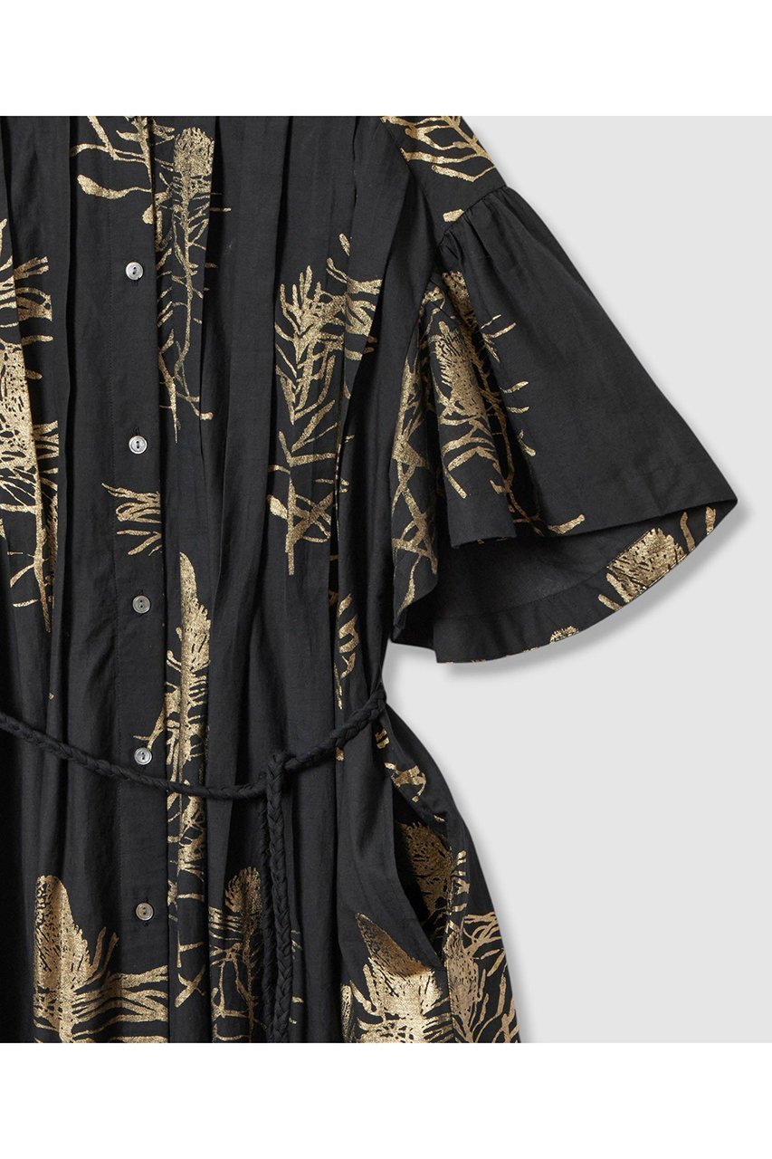 【ハウス オブ ロータス/HOUSE OF LOTUS】のハクプリントピンタックワンピース 人気、トレンドファッション・服の通販 founy(ファニー) 　ファッション　Fashion　レディースファッション　Fashion for Women　ワンピース　Dresses　チュニック　Tunic Tops & Dresses　2025年　2025　2025-2026秋冬・A/W　Autumn/Winter 2025–26 AW25–26　インド　Indian Textile　スリーブ　Sleeve, Long Sleeve / Short Sleeve　チュニック　Tunic, Long Top　フレア　Flare, Flared　プリント　Print, Printed Pattern　モチーフ　Motif, Design Theme　ロング　Long, Long-Length　エレガント 上品　Elegant　A/W・秋冬　Autumn/Winter　other-5|ID: prp329100004643552 ipo3291000000033497872