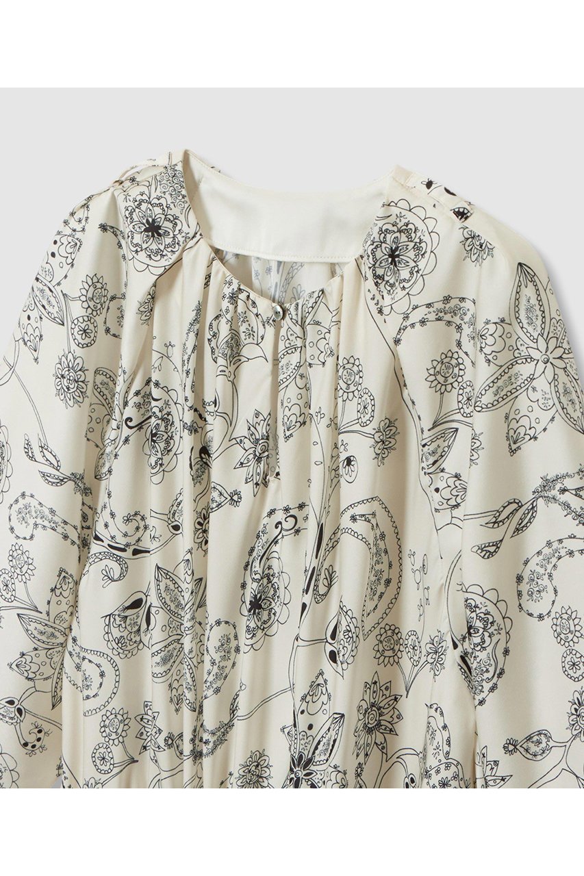【ハウス オブ ロータス/HOUSE OF LOTUS】のスカーフプリントワンピース 人気、トレンドファッション・服の通販 founy(ファニー) 　ファッション　Fashion　レディースファッション　Fashion for Women　ワンピース　Dresses　チュニック　Tunic Tops & Dresses　2025年　2025　2025-2026秋冬・A/W　Autumn/Winter 2025–26 AW25–26　おすすめ　Recommended / Our Picks　アシンメトリー　Asymmetrical Style　サテン　Satin, Glossy Fabric　スカーフ　Scarf, Neckwear　チュニック　Tunic, Long Top　ティアードワンピース　Tiered Dress, Flared Dress　ブラウジング　Blouson Silhouette, Cinched Waist　ペイズリー　Paisley, Ethnic Pattern　ボヘミアン　Bohemian, Ethnic Style　ロング　Long, Long-Length　エレガント 上品　Elegant　A/W・秋冬　Autumn/Winter　other-4|ID: prp329100004643553 ipo3291000000033497888