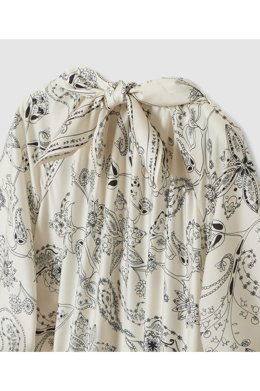 【ハウス オブ ロータス/HOUSE OF LOTUS】のスカーフプリントワンピース 人気、トレンドファッション・服の通販 founy(ファニー) 　ファッション　Fashion　レディースファッション　Fashion for Women　ワンピース　Dresses　チュニック　Tunic Tops & Dresses　2025年　2025　2025-2026秋冬・A/W　Autumn/Winter 2025–26 AW25–26　おすすめ　Recommended / Our Picks　アシンメトリー　Asymmetrical Style　サテン　Satin, Glossy Fabric　スカーフ　Scarf, Neckwear　チュニック　Tunic, Long Top　ティアードワンピース　Tiered Dress, Flared Dress　ブラウジング　Blouson Silhouette, Cinched Waist　ペイズリー　Paisley, Ethnic Pattern　ボヘミアン　Bohemian, Ethnic Style　ロング　Long, Long-Length　エレガント 上品　Elegant　A/W・秋冬　Autumn/Winter　other-5|ID: prp329100004643553 ipo3291000000033497889