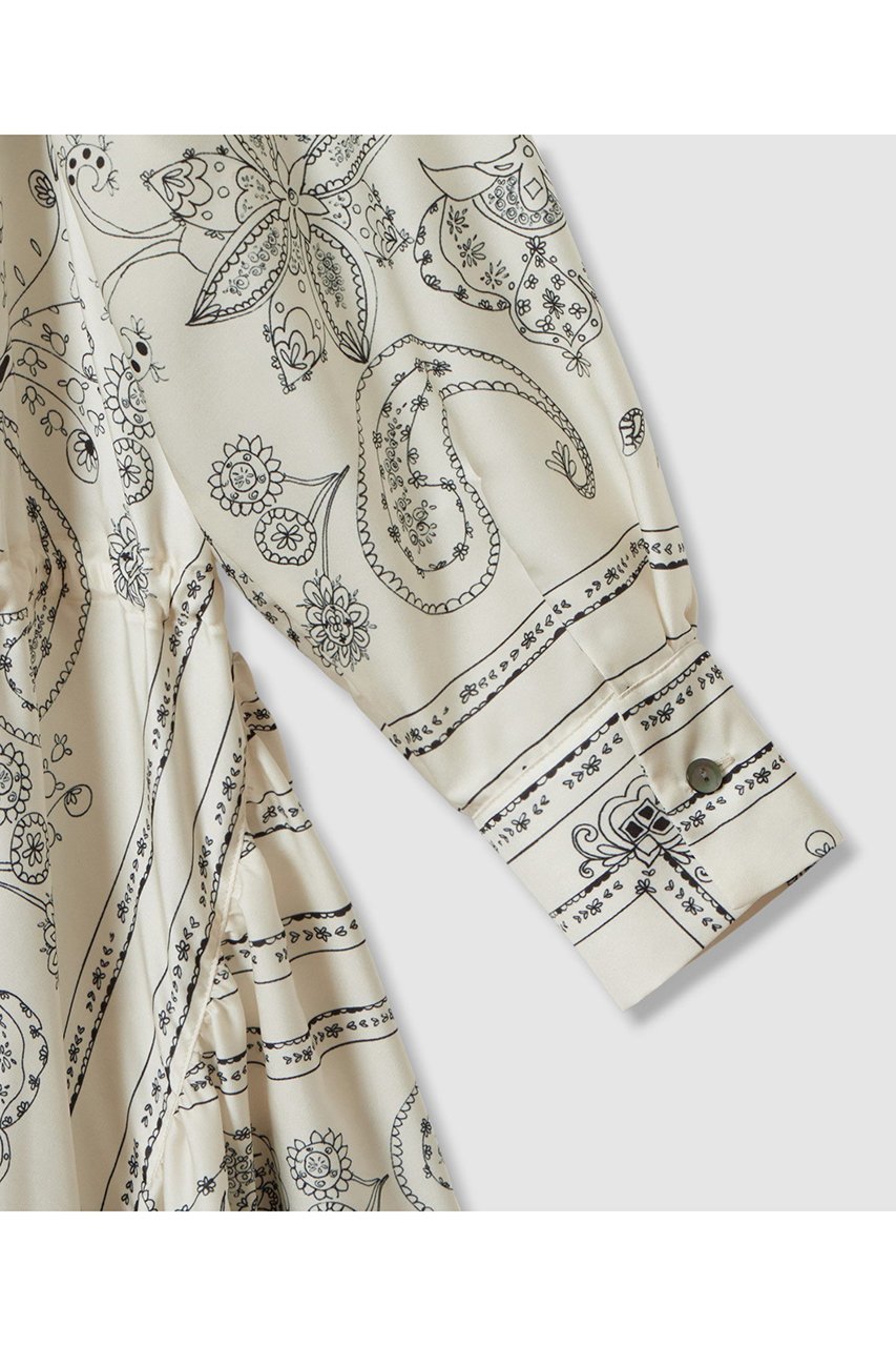 【ハウス オブ ロータス/HOUSE OF LOTUS】のスカーフプリントワンピース 人気、トレンドファッション・服の通販 founy(ファニー) 　ファッション　Fashion　レディースファッション　Fashion for Women　ワンピース　Dresses　チュニック　Tunic Tops & Dresses　2025年　2025　2025-2026秋冬・A/W　Autumn/Winter 2025–26 AW25–26　おすすめ　Recommended / Our Picks　アシンメトリー　Asymmetrical Style　サテン　Satin, Glossy Fabric　スカーフ　Scarf, Neckwear　チュニック　Tunic, Long Top　ティアードワンピース　Tiered Dress, Flared Dress　ブラウジング　Blouson Silhouette, Cinched Waist　ペイズリー　Paisley, Ethnic Pattern　ボヘミアン　Bohemian, Ethnic Style　ロング　Long, Long-Length　エレガント 上品　Elegant　A/W・秋冬　Autumn/Winter　other-6|ID: prp329100004643553 ipo3291000000033497890
