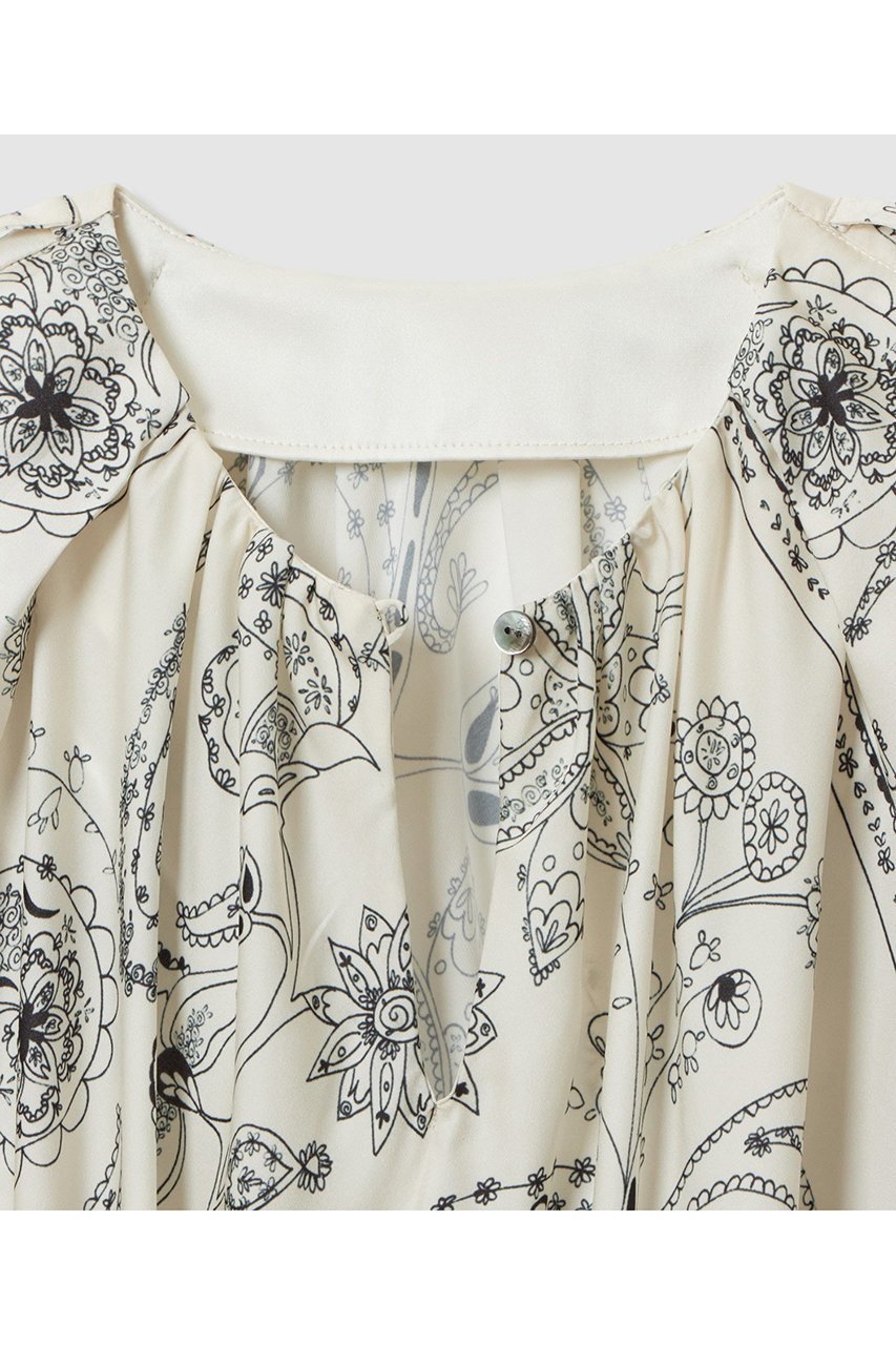 【ハウス オブ ロータス/HOUSE OF LOTUS】のスカーフプリントワンピース 人気、トレンドファッション・服の通販 founy(ファニー) 　ファッション　Fashion　レディースファッション　Fashion for Women　ワンピース　Dresses　チュニック　Tunic Tops & Dresses　2025年　2025　2025-2026秋冬・A/W　Autumn/Winter 2025–26 AW25–26　おすすめ　Recommended / Our Picks　アシンメトリー　Asymmetrical Style　サテン　Satin, Glossy Fabric　スカーフ　Scarf, Neckwear　チュニック　Tunic, Long Top　ティアードワンピース　Tiered Dress, Flared Dress　ブラウジング　Blouson Silhouette, Cinched Waist　ペイズリー　Paisley, Ethnic Pattern　ボヘミアン　Bohemian, Ethnic Style　ロング　Long, Long-Length　エレガント 上品　Elegant　A/W・秋冬　Autumn/Winter　other-7|ID: prp329100004643553 ipo3291000000033497891