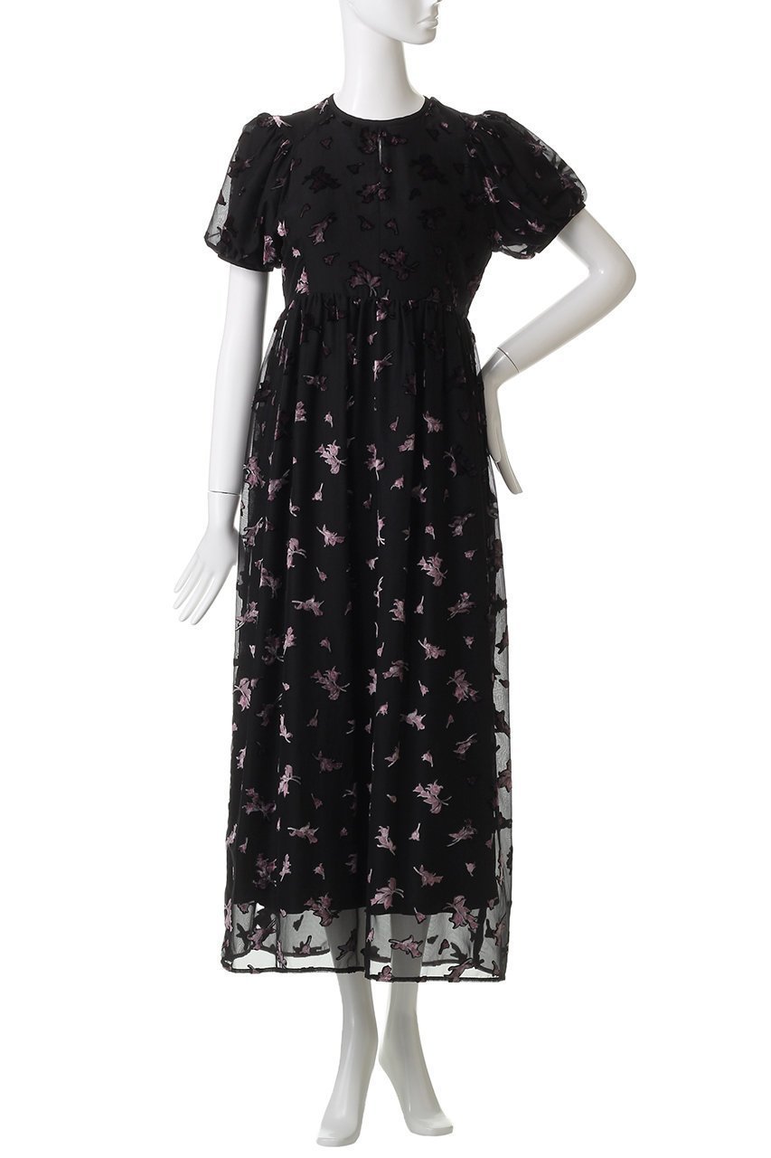 【クラネ/CLANE】のFLOWER OPAL PUFF ONEPIECE/ワンピース 人気、トレンドファッション・服の通販 founy(ファニー) 　ファッション　Fashion　レディースファッション　Fashion for Women　ワンピース　Dresses　チュニック　Tunic Tops & Dresses　ギャザー　Gathered, Ruffled　ジュエリー　Jewelry, Accessories　チュニック　Tunic, Long Top　プリント　Print, Printed Pattern　ロング　Long, Long-Length　other-2|ID: prp329100004643560 ipo3291000000035983163