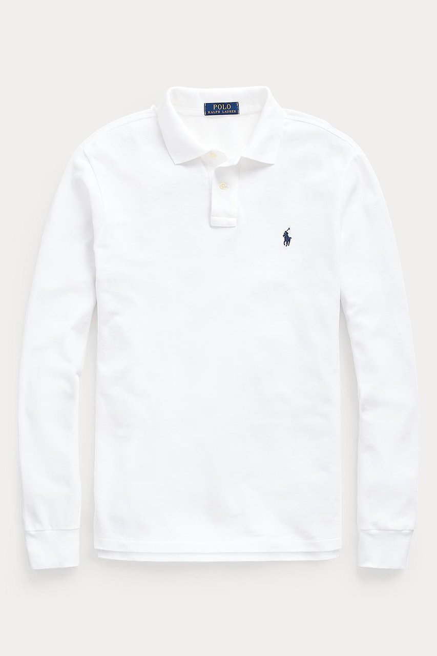 【ラルフローレン/RALPH LAUREN / MEN】の【MEN】【POLO RALPH LAUREN】カスタム スリム フィット メッシュ ポロシャツ インテリア・キッズ・メンズ・レディースファッション・服の通販 founy(ファニー) 　ファッション　Fashion　メンズファッション　Fashion for Men　2025年　2025　2025-2026秋冬・A/W　Autumn/Winter 2025–26 AW25–26　アメリカン　American Style　ウォッシュ　Washed Finish　スリム　Slim, Slim Fit　フィット　Fit, Slim Fit　ポロシャツ　Polo Shirt, Collared Tee　メッシュ　Mesh, Net Fabric　定番　Standard, Basic Item　A/W・秋冬　Autumn/Winter　長袖　Long Sleeve, Full Sleeve　ホワイト|ID: prp329100004643561 ipo3291000000033497940