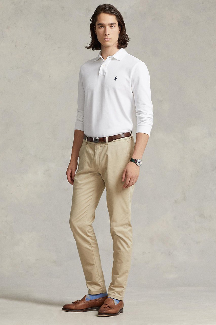 【ラルフローレン/RALPH LAUREN / MEN】の【MEN】【POLO RALPH LAUREN】カスタム スリム フィット メッシュ ポロシャツ 人気、トレンドファッション・服の通販 founy(ファニー) 　ファッション　Fashion　メンズファッション　Fashion for Men　2025年　2025　2025-2026秋冬・A/W　Autumn/Winter 2025–26 AW25–26　アメリカン　American Style　ウォッシュ　Washed Finish　スリム　Slim, Slim Fit　フィット　Fit, Slim Fit　ポロシャツ　Polo Shirt, Collared Tee　メッシュ　Mesh, Net Fabric　定番　Standard, Basic Item　A/W・秋冬　Autumn/Winter　長袖　Long Sleeve, Full Sleeve　other-4|ID: prp329100004643561 ipo3291000000033497943