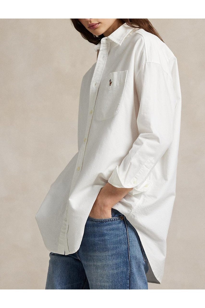 【ラルフローレン/RALPH LAUREN】の【POLO RALPH LAUREN】ビッグ コットン オックスフォード シャツ 人気、トレンドファッション・服の通販 founy(ファニー) 　ファッション　Fashion　レディースファッション　Fashion for Women　トップス・カットソー　Cut & Sew Tops　シャツ・ブラウス・オフィスカジュアル　Elegant Blouses & Button-Ups　2025年　2025　2025-2026秋冬・A/W　Autumn/Winter 2025–26 AW25–26　シンプル　Simple, Minimal　スリーブ　Sleeve, Long Sleeve / Short Sleeve　ビッグ　Big, Oversized　ポケット　Pocket, Pocket Detail　ロング　Long, Long-Length　A/W・秋冬　Autumn/Winter　other-4|ID: prp329100004643562 ipo3291000000033497951