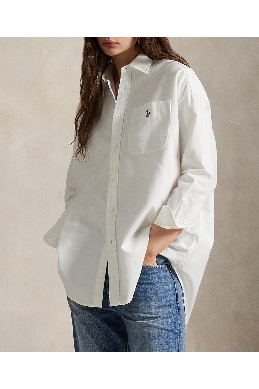 【ラルフローレン/RALPH LAUREN】の【POLO RALPH LAUREN】ビッグ コットン オックスフォード シャツ 人気、トレンドファッション・服の通販 founy(ファニー) 　ファッション　Fashion　レディースファッション　Fashion for Women　トップス・カットソー　Cut & Sew Tops　シャツ・ブラウス・オフィスカジュアル　Elegant Blouses & Button-Ups　2025年　2025　2025-2026秋冬・A/W　Autumn/Winter 2025–26 AW25–26　シンプル　Simple, Minimal　スリーブ　Sleeve, Long Sleeve / Short Sleeve　ビッグ　Big, Oversized　ポケット　Pocket, Pocket Detail　ロング　Long, Long-Length　A/W・秋冬　Autumn/Winter　other-6|ID: prp329100004643562 ipo3291000000033497953