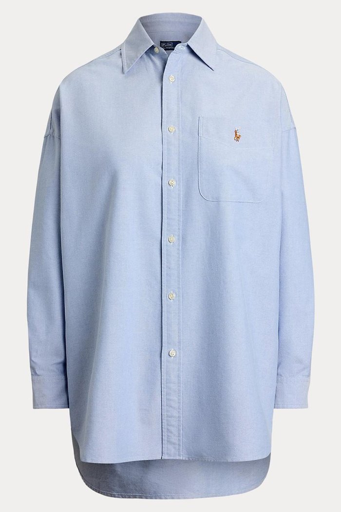【ラルフローレン/RALPH LAUREN】の【POLO RALPH LAUREN】ビッグ コットン オックスフォード シャツ インテリア・キッズ・メンズ・レディースファッション・服の通販 founy(ファニー) https://founy.com/ ファッション Fashion レディースファッション Fashion for Women トップス・カットソー Cut & Sew Tops シャツ・ブラウス・オフィスカジュアル Elegant Blouses & Button-Ups シンプル Simple, Minimal スリーブ Sleeve, Long Sleeve / Short Sleeve ビッグ Big, Oversized ポケット Pocket, Pocket Detail ロング Long, Long-Length |ID: prp329100004643562 ipo3291000000036203375