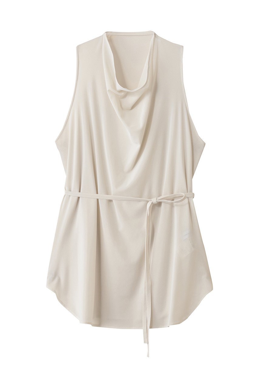 【スタニングルアー/STUNNING LURE】のチュールトップス インテリア・キッズ・メンズ・レディースファッション・服の通販 founy(ファニー) 　ファッション　Fashion　レディースファッション　Fashion for Women　トップス・カットソー　Cut & Sew Tops　キャミソール&ノースリーブ　Camisoles & Sleeveless Tops　シャツ・ブラウス・オフィスカジュアル　Elegant Blouses & Button-Ups　チュール　Tulip, Tulip Motif　ノースリーブ　Sleeveless, No-Sleeve　フォルム　Silhouette, Form　オフホワイト|ID: prp329100004643566 ipo3291000000035947370