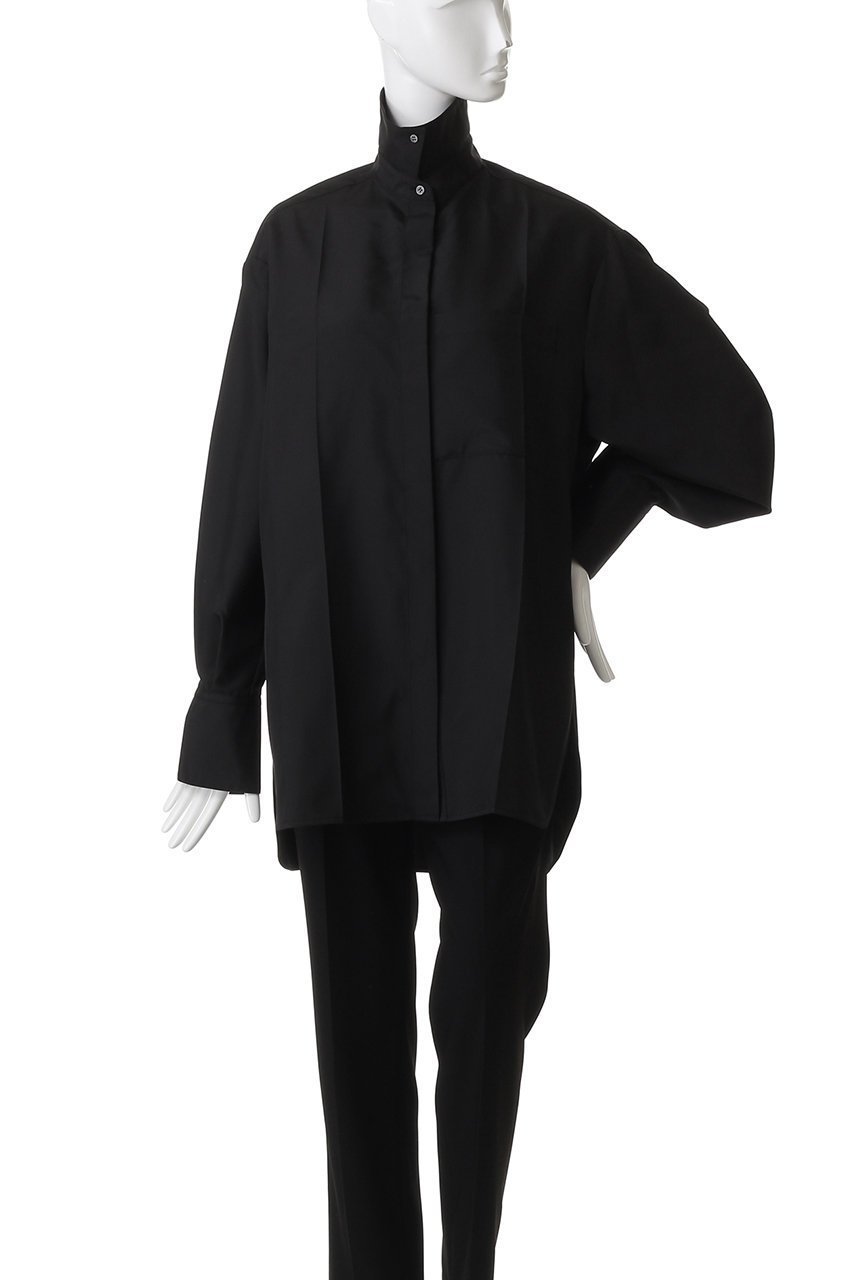 【スタニングルアー/STUNNING LURE】のハイネックシャツ 人気、トレンドファッション・服の通販 founy(ファニー) 　ファッション　Fashion　レディースファッション　Fashion for Women　トップス・カットソー　Cut & Sew Tops　シャツ・ブラウス・オフィスカジュアル　Elegant Blouses & Button-Ups　2025年　2025　2025-2026秋冬・A/W　Autumn/Winter 2025–26 AW25–26　なめらか　Smooth, Silky Texture　オックス　Oxford Fabric　スタンド　Stand Collar, Upright Stand　スリーブ　Sleeve, Long Sleeve / Short Sleeve　スーツ　Suit, Formalwear　ダウン　Down, Puffer　ツイル　Twist, Twisted Detail　トレンド　Trend, Trending Now　ハイネック　High Neck, Mock Neck　ブルゾン　Blouson, Bomber Jacket　マニッシュ　Mannish, Boyish　メンズ　Men's, Menswear　ロング　Long, Long-Length　エレガント 上品　Elegant　A/W・秋冬　Autumn/Winter　other-6|ID: prp329100004643567 ipo3291000000033497989