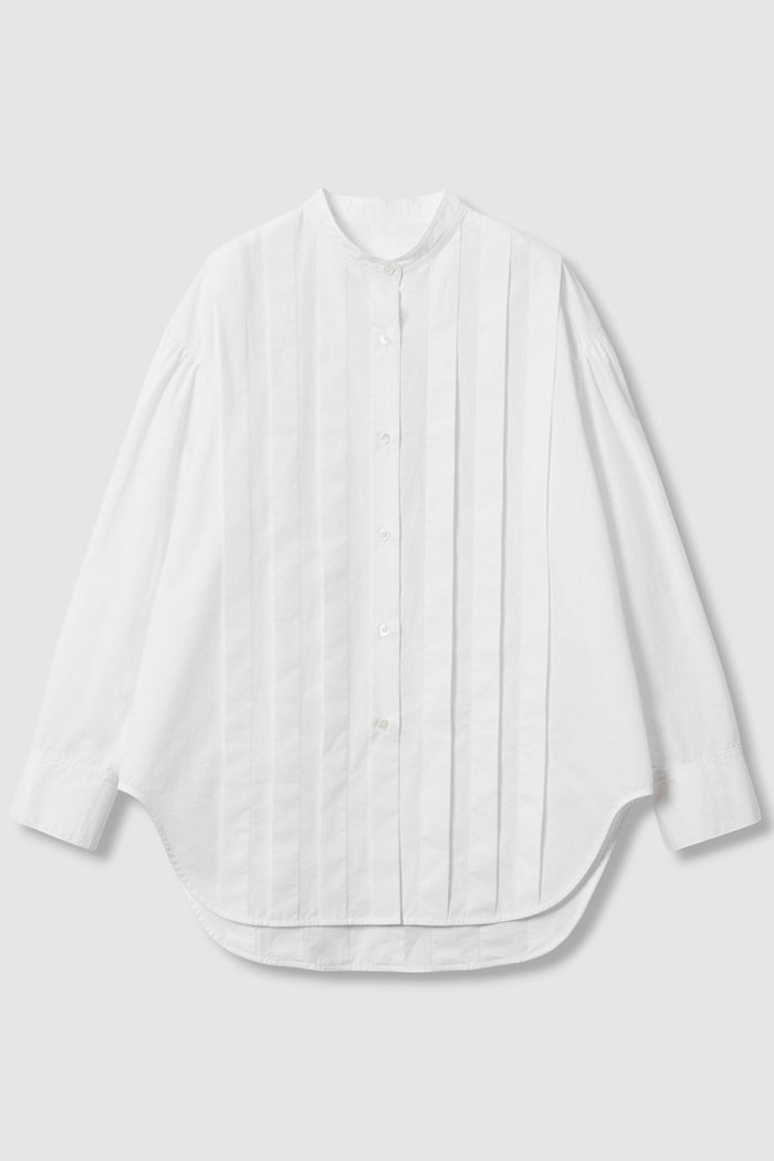 【ハウス オブ ロータス/HOUSE OF LOTUS】のコットンピンタックシャツ インテリア・キッズ・メンズ・レディースファッション・服の通販 founy(ファニー) https://founy.com/ ファッション Fashion レディースファッション Fashion for Women トップス・カットソー Cut & Sew Tops シャツ・ブラウス・オフィスカジュアル Elegant Blouses & Button-Ups なめらか Smooth, Silky Texture ギャザー Gathered, Ruffled スリーブ Sleeve, Long Sleeve / Short Sleeve パウダー Powder, Soft Tone ブロード Broadcloth, Fine Cotton ラウンド Round, Round Neck ロング Long, Long-Length エレガント 上品 Elegant |ID: prp329100004643568 ipo3291000000033497990