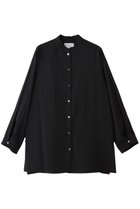 【ミディウミソリッド/MIDIUMISOLID】のflare slv sheer shirt シャツ black|ID:prp329100004643570