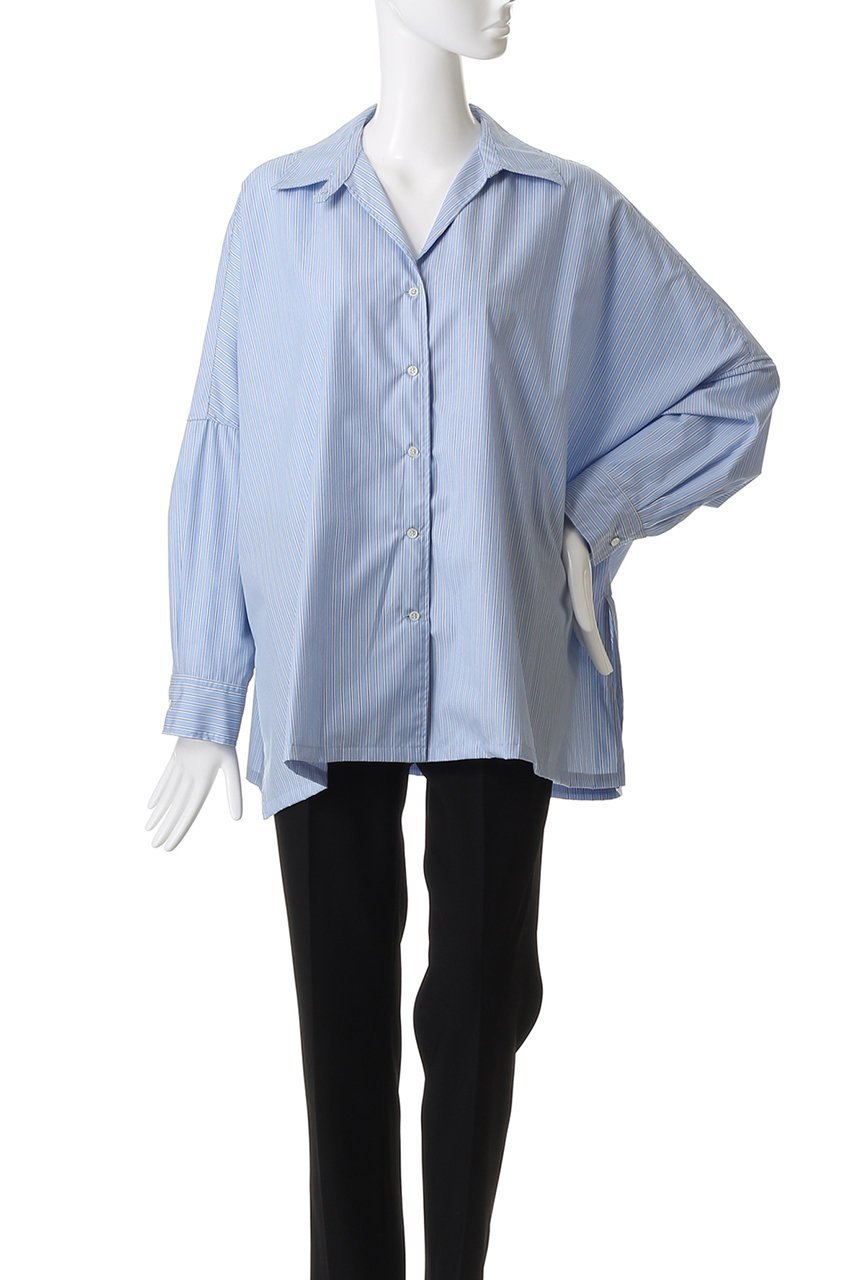 【ミディウミソリッド/MIDIUMISOLID】のskipper poncho shirt シャツ 人気、トレンドファッション・服の通販 founy(ファニー) 　ファッション　Fashion　レディースファッション　Fashion for Women　トップス・カットソー　Cut & Sew Tops　シャツ・ブラウス・オフィスカジュアル　Elegant Blouses & Button-Ups　2025年　2025　2025-2026秋冬・A/W　Autumn/Winter 2025–26 AW25–26　スリット　Slit, Slit Detail　スリーブ　Sleeve, Long Sleeve / Short Sleeve　ポンチョ　Poncho, Cape Style　ロング　Long, Long-Length　A/W・秋冬　Autumn/Winter　other-2|ID: prp329100004643571 ipo3291000000033498018