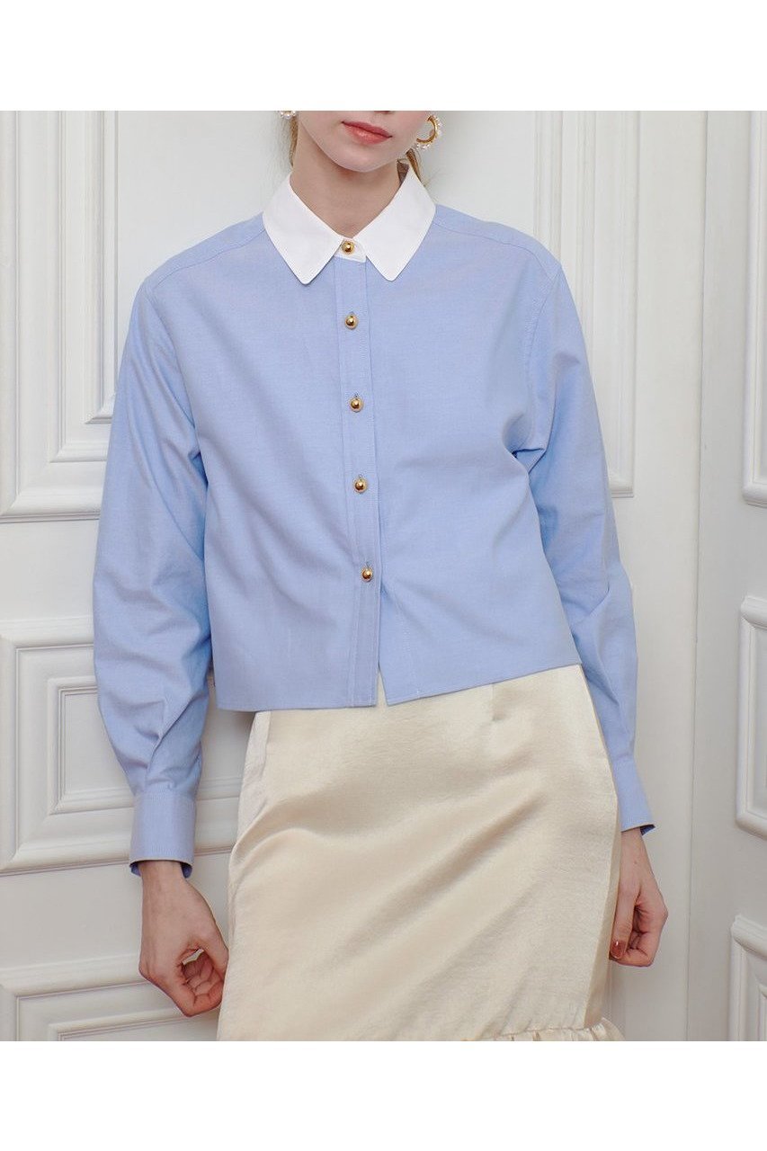 【アルアバイル/allureville】の【LOULOU WILLOUGHBY】クレリックシャツ 人気、トレンドファッション・服の通販 founy(ファニー) 　ファッション　Fashion　レディースファッション　Fashion for Women　トップス・カットソー　Cut & Sew Tops　シャツ・ブラウス・オフィスカジュアル　Elegant Blouses & Button-Ups　2025年　2025　2025-2026秋冬・A/W　Autumn/Winter 2025–26 AW25–26　オックス　Oxford Fabric　ショート　Short, Short Length　スリーブ　Sleeve, Long Sleeve / Short Sleeve　トレンド　Trend, Trending Now　ロング　Long, Long-Length　エレガント 上品　Elegant　今季　This Season, Current Season　A/W・秋冬　Autumn/Winter　other-7|ID: prp329100004643572 ipo3291000000033498030