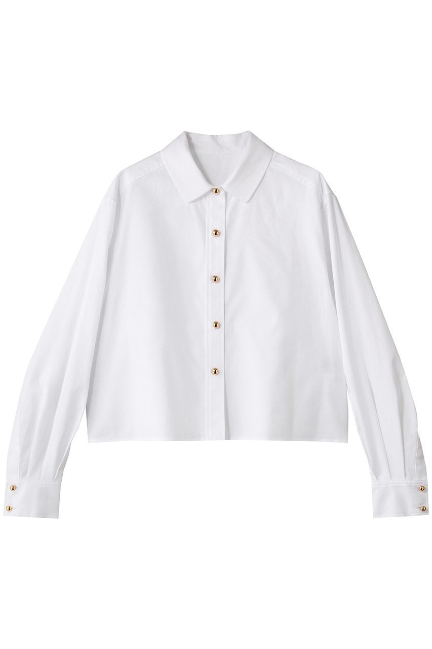 【アルアバイル/allureville】の【LOULOU WILLOUGHBY】クレリックシャツ インテリア・キッズ・メンズ・レディースファッション・服の通販 founy(ファニー) 　ファッション　Fashion　レディースファッション　Fashion for Women　トップス・カットソー　Cut & Sew Tops　シャツ・ブラウス・オフィスカジュアル　Elegant Blouses & Button-Ups　オックス　Oxford Fabric　ショート　Short, Short Length　スリーブ　Sleeve, Long Sleeve / Short Sleeve　トレンド　Trend, Trending Now　ロング　Long, Long-Length　エレガント 上品　Elegant　今季　This Season, Current Season　ホワイト|ID: prp329100004643572 ipo3291000000034154578