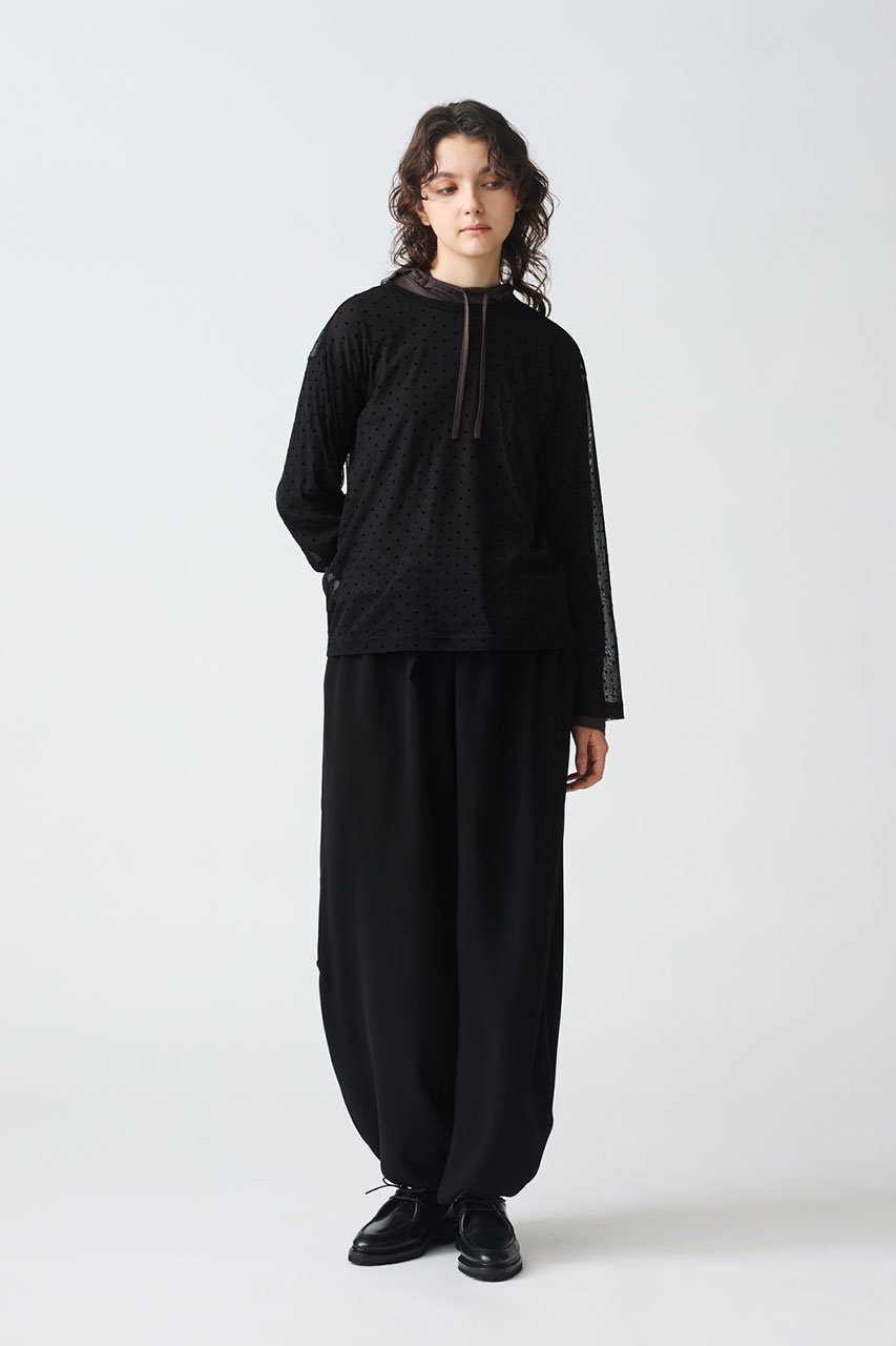 【ミズイロ インド/mizuiro ind】のmesh dots crew neck P/O プルオーバー 人気、トレンドファッション・服の通販 founy(ファニー) 　ファッション　Fashion　レディースファッション　Fashion for Women　トップス・カットソー　Cut & Sew Tops　シャツ・ブラウス・オフィスカジュアル　Elegant Blouses & Button-Ups　カジュアルプルオーバー・ニットトップス　Pullovers & Knit Tops / Casual Pullovers　おすすめ　Recommended / Our Picks　インナー　Innerwear　シンプル　Simple, Minimal　スラックス　Slacks, Dress Pants　スリーブ　Sleeve, Long Sleeve / Short Sleeve　デニム　Denim, Jeans Material　トレンド　Trend, Trending Now　ドット　Polka Dot, Dot Pattern　フェミニン　Feminine, Girly　メッシュ　Mesh, Net Fabric　ロング　Long, Long-Length　other-6|ID: prp329100004643573 ipo3291000000033527840
