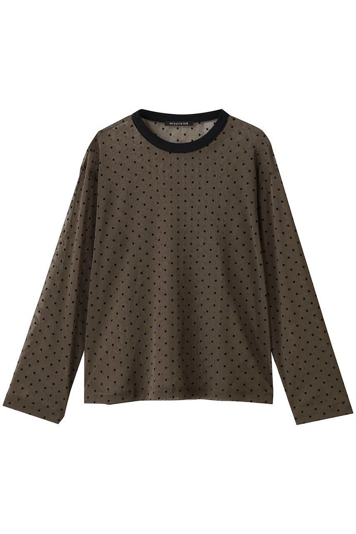 【ミズイロ インド/mizuiro ind】のメッシュドットクルーネックプルオーバー インテリア・キッズ・メンズ・レディースファッション・服の通販 founy(ファニー) https://founy.com/ ファッション Fashion レディースファッション Fashion for Women トップス・カットソー Cut & Sew Tops シャツ・ブラウス・オフィスカジュアル Elegant Blouses & Button-Ups カジュアルプルオーバー・ニットトップス Pullovers & Knit Tops / Casual Pullovers おすすめ Recommended / Our Picks インナー Innerwear シンプル Simple, Minimal スラックス Slacks, Dress Pants スリーブ Sleeve, Long Sleeve / Short Sleeve デニム Denim, Jeans Material トレンド Trend, Trending Now ドット Polka Dot, Dot Pattern フェミニン Feminine, Girly メッシュ Mesh, Net Fabric ロング Long, Long-Length |ID: prp329100004643573 ipo3291000000035477191