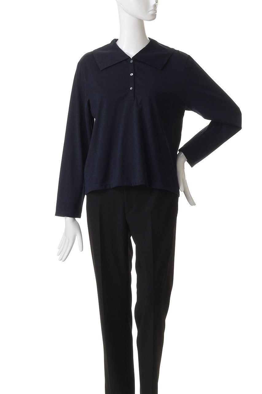 【ミズイロ インド/mizuiro ind】のwide collar polo shirt シャツ 人気、トレンドファッション・服の通販 founy(ファニー) 　ファッション　Fashion　レディースファッション　Fashion for Women　トップス・カットソー　Cut & Sew Tops　シャツ・ブラウス・オフィスカジュアル　Elegant Blouses & Button-Ups　ポロシャツ・きれいめカジュアル　Smart-Casual Polo Tops　2025年　2025　2025-2026秋冬・A/W　Autumn/Winter 2025–26 AW25–26　コンパクト　Compact, Small Size　シンプル　Simple, Minimal　トレンド　Trend, Trending Now　ビッグ　Big, Oversized　ボトム　Bottoms, Lower Wear　ポロシャツ　Polo Shirt, Collared Tee　A/W・秋冬　Autumn/Winter　other-2|ID: prp329100004643574 ipo3291000000033498045