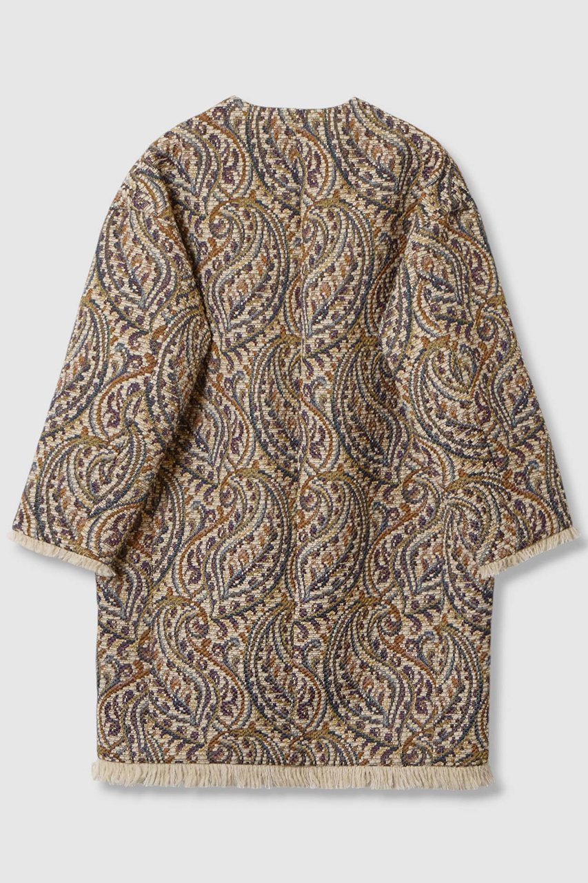 【ハウス オブ ロータス/HOUSE OF LOTUS】のペイズリージャカードコート 人気、トレンドファッション・服の通販 founy(ファニー) 　ファッション　Fashion　レディースファッション　Fashion for Women　アウター　Coat / Outerwear Collection　コート・ロングコート・ピーコート　Long Coats, Peacoats & More　2025年　2025　2025-2026秋冬・A/W　Autumn/Winter 2025–26 AW25–26　ジャカード／ジャガード　Jacquard, Woven Pattern　フリンジ　Fringe, Tassel　ベロア　Velour, Soft Velvet　ペイズリー　Paisley, Ethnic Pattern　ミドル　Middle Length, Mid Height　ロング　Long, Long-Length　A/W・秋冬　Autumn/Winter　other-2|ID: prp329100004643577 ipo3291000000033498067