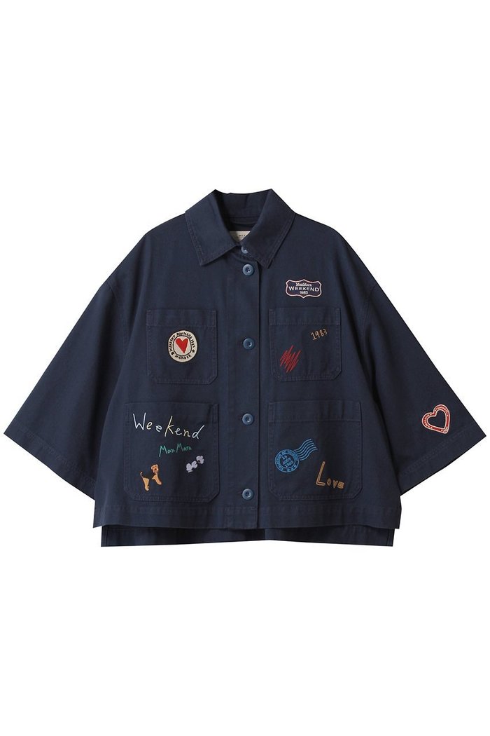 【マックスマーラ/Max Mara】の【Weekend Max Mara】ASSUAN ジャケット インテリア・キッズ・メンズ・レディースファッション・服の通販 founy(ファニー) https://founy.com/ ファッション Fashion レディースファッション Fashion for Women アウター Coat / Outerwear Collection レディースジャケット・軽アウター Jackets ブルゾンジャケット・スポーティアウター Blouson Jackets コンパクト Compact, Small Size ジャケット Jacket, Outerwear スリット Slit, Slit Detail デニム Denim, Jeans Material トレンド Trend, Trending Now ブルゾン Blouson, Bomber Jacket モチーフ Motif, Design Theme |ID: prp329100004643579 ipo3291000000036133208