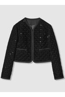 【アルアバイル/allureville】の【LOULOU WILLOUGHBY】ベロアキルティングショートジャケット 人気、トレンドファッション・服の通販 founy(ファニー) ファッション Fashion レディースファッション Fashion for Women アウター Coat / Outerwear Collection レディースジャケット・軽アウター Jackets 2025年 2025 2025-2026秋冬・A/W Autumn/Winter 2025–26 AW25–26 キルティング Quilted, Quilting ジャケット Jacket, Outerwear スパンコール Sequins, Sequin Embellishment トリミング Trimming, Decorative Edge フォルム Silhouette, Form ベロア Velour, Soft Velvet ポケット Pocket, Pocket Detail ラグジュアリー Luxury, Elegant A/W・秋冬 Autumn/Winter |ID:prp329100004643581
