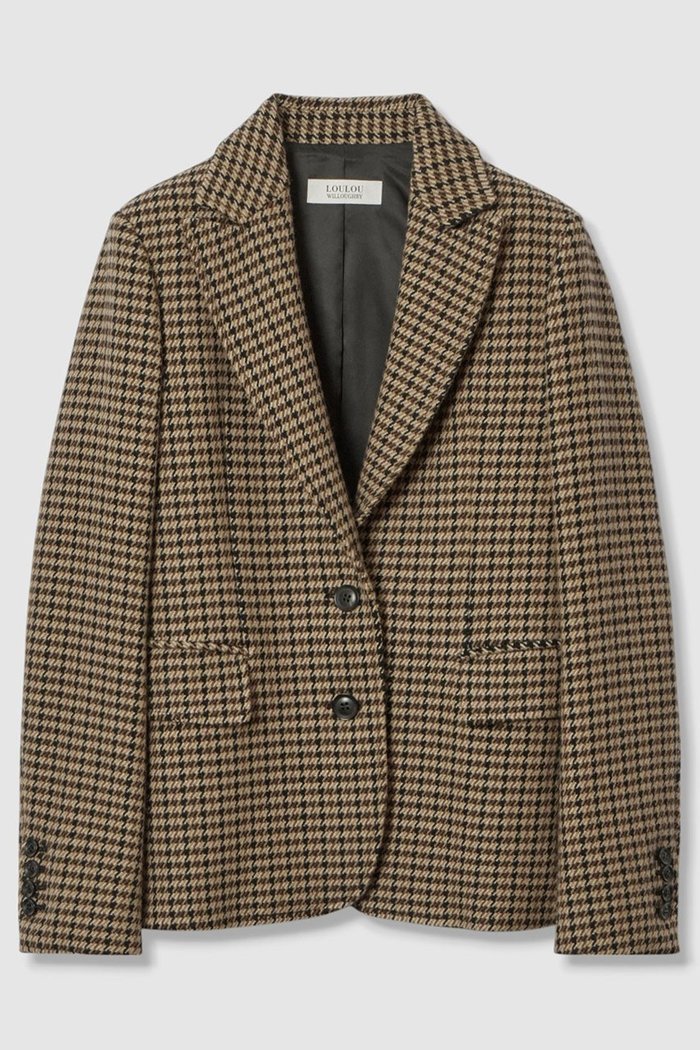 【アルアバイル/allureville】の【LOULOU WILLOUGHBY】ガンクラブチェックシングルジャケット インテリア・キッズ・メンズ・レディースファッション・服の通販 founy(ファニー) https://founy.com/ ファッション Fashion レディースファッション Fashion for Women アウター Coat / Outerwear Collection レディースジャケット・軽アウター Jackets おすすめ Recommended / Our Picks インナー Innerwear ジャケット Jacket, Outerwear セットアップ Set-Up, Coordinated Outfit チェック Check, Plaid, Tartan フェミニン Feminine, Girly フリル Frill, Ruffle マニッシュ Mannish, Boyish レース Lace, Lace Fabric ワイド Wide, Wide Fit 今季 This Season, Current Season |ID: prp329100004643582 ipo3291000000036203386