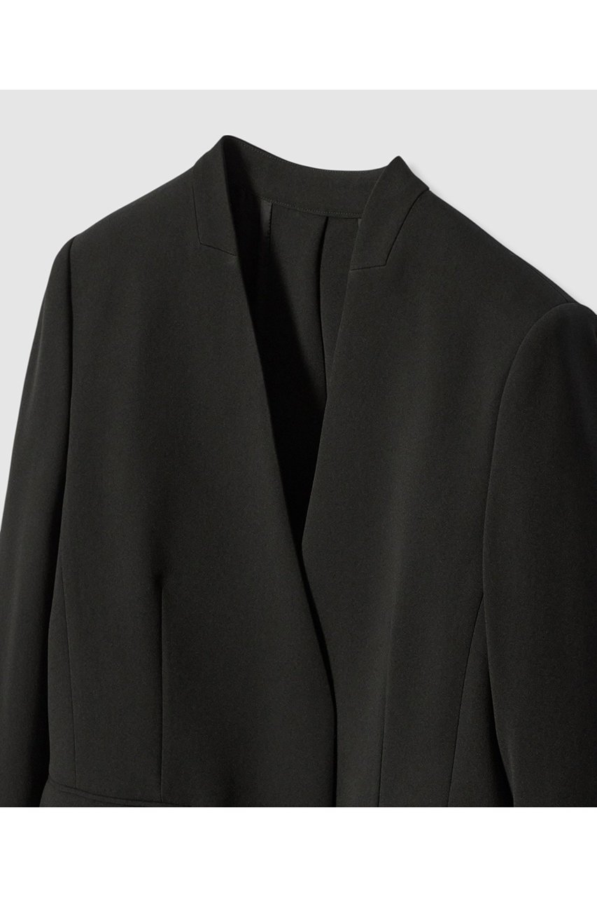 【アルアバイル/allureville】の【LOULOU WILLOUGHBY】ダブルクロスノーカラーリボンジャケット 人気、トレンドファッション・服の通販 founy(ファニー) 　ファッション　Fashion　レディースファッション　Fashion for Women　アウター　Coat / Outerwear Collection　レディースジャケット・軽アウター　Jackets　2025年　2025　2025-2026秋冬・A/W　Autumn/Winter 2025–26 AW25–26　おすすめ　Recommended / Our Picks　ジャケット　Jacket, Outerwear　スリット　Slit, Slit Detail　セットアップ　Set-Up, Coordinated Outfit　タフタ　Taffeta, Structured Fabric　ダブル　Double, Double-Breasted　マニッシュ　Mannish, Boyish　ミニスカート　Mini Skirt, Short Skirt　リボン　Ribbon, Bow　A/W・秋冬　Autumn/Winter　other-3|ID: prp329100004643583 ipo3291000000033498123