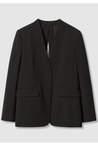 【アルアバイル/allureville】の【LOULOU WILLOUGHBY】ダブルクロスノーカラーリボンジャケット ブラック|ID: prp329100004643583 ipo3291000000035947443