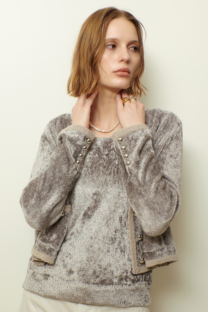 【アルアバイル/allureville】のベロアニットジャケット 人気、トレンドファッション・服の通販 founy(ファニー) 　ファッション　Fashion　レディースファッション　Fashion for Women　アウター　Coat / Outerwear Collection　レディースジャケット・軽アウター　Jackets　2025年　2025　2025-2026秋冬・A/W　Autumn/Winter 2025–26 AW25–26　おすすめ　Recommended / Our Picks　アンサンブル　Ensemble Set　インナー　Innerwear　ジャケット　Jacket, Outerwear　タンク　Tank Top, Sleeveless Top　ベルベット　Velvet, Velvety　ベロア　Velour, Soft Velvet　A/W・秋冬　Autumn/Winter　other-2|ID: prp329100004643584 ipo3291000000033498131