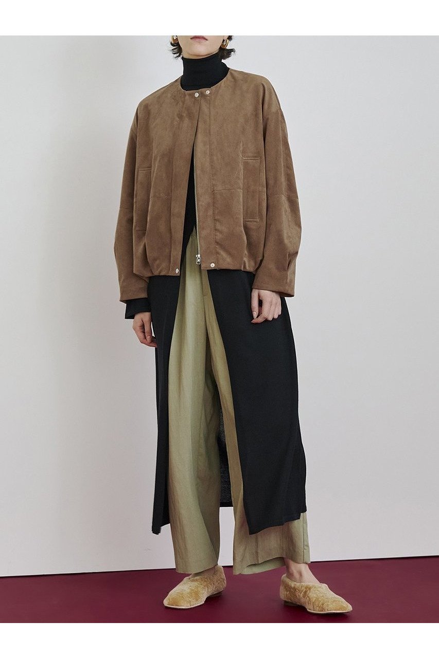 【ハウス オブ ロータス/HOUSE OF LOTUS】のフェイクスエードバルーンブルゾン 人気、トレンドファッション・服の通販 founy(ファニー) 　ファッション　Fashion　レディースファッション　Fashion for Women　アウター　Coat / Outerwear Collection　レディースジャケット・軽アウター　Jackets　ブルゾンジャケット・スポーティアウター　Blouson Jackets　2025年　2025　2025-2026秋冬・A/W　Autumn/Winter 2025–26 AW25–26　ギャザー　Gathered, Ruffled　ジャケット　Jacket, Outerwear　バルーン　Balloon, Balloon Silhouette　フロント　Front, Front Design　ブルゾン　Blouson, Bomber Jacket　A/W・秋冬　Autumn/Winter　other-2|ID: prp329100004643588 ipo3291000000033498158