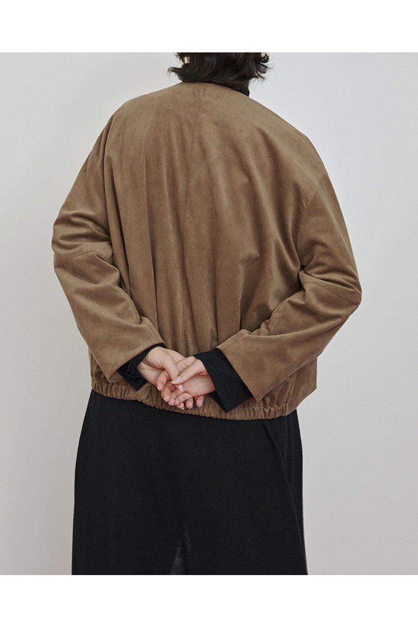 【ハウス オブ ロータス/HOUSE OF LOTUS】のフェイクスエードバルーンブルゾン 人気、トレンドファッション・服の通販 founy(ファニー) 　ファッション　Fashion　レディースファッション　Fashion for Women　アウター　Coat / Outerwear Collection　レディースジャケット・軽アウター　Jackets　ブルゾンジャケット・スポーティアウター　Blouson Jackets　2025年　2025　2025-2026秋冬・A/W　Autumn/Winter 2025–26 AW25–26　ギャザー　Gathered, Ruffled　ジャケット　Jacket, Outerwear　バルーン　Balloon, Balloon Silhouette　フロント　Front, Front Design　ブルゾン　Blouson, Bomber Jacket　A/W・秋冬　Autumn/Winter　other-4|ID: prp329100004643588 ipo3291000000033498160