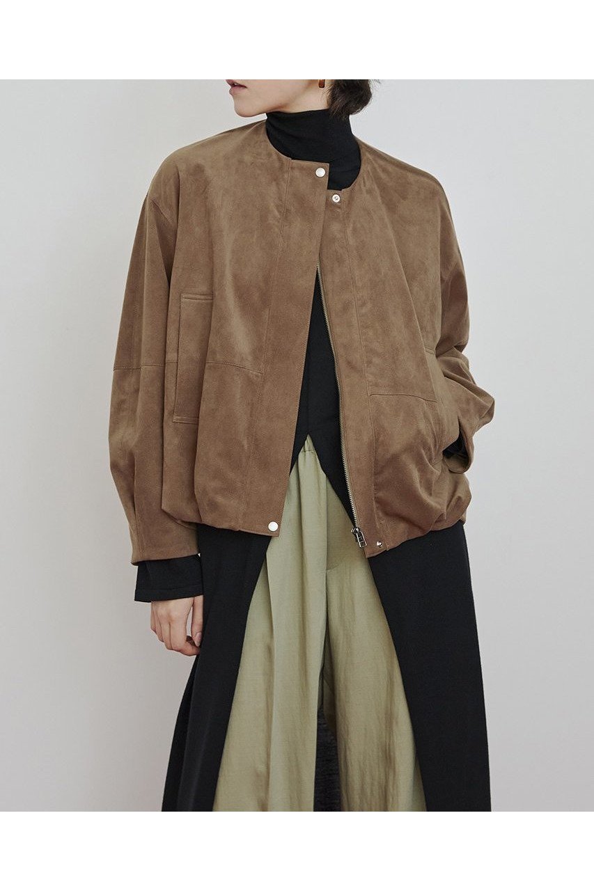【ハウス オブ ロータス/HOUSE OF LOTUS】のフェイクスエードバルーンブルゾン 人気、トレンドファッション・服の通販 founy(ファニー) 　ファッション　Fashion　レディースファッション　Fashion for Women　アウター　Coat / Outerwear Collection　レディースジャケット・軽アウター　Jackets　ブルゾンジャケット・スポーティアウター　Blouson Jackets　2025年　2025　2025-2026秋冬・A/W　Autumn/Winter 2025–26 AW25–26　ギャザー　Gathered, Ruffled　ジャケット　Jacket, Outerwear　バルーン　Balloon, Balloon Silhouette　フロント　Front, Front Design　ブルゾン　Blouson, Bomber Jacket　A/W・秋冬　Autumn/Winter　other-5|ID: prp329100004643588 ipo3291000000033498161
