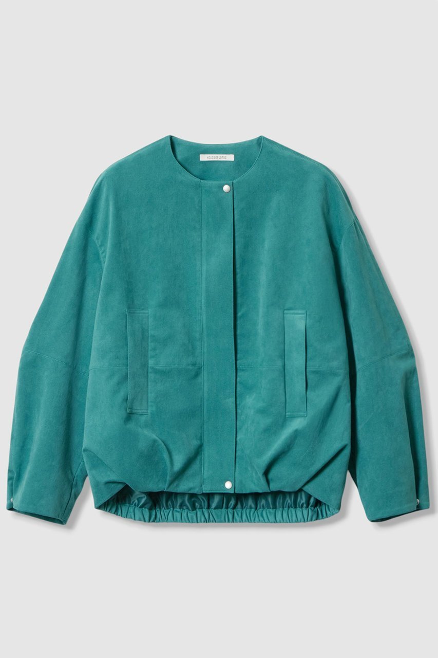 【ハウス オブ ロータス/HOUSE OF LOTUS】のフェイクスエードバルーンブルゾン 人気、トレンドファッション・服の通販 founy(ファニー) 　ファッション　Fashion　レディースファッション　Fashion for Women　アウター　Coat / Outerwear Collection　レディースジャケット・軽アウター　Jackets　ブルゾンジャケット・スポーティアウター　Blouson Jackets　ギャザー　Gathered, Ruffled　ジャケット　Jacket, Outerwear　バルーン　Balloon, Balloon Silhouette　フロント　Front, Front Design　ブルゾン　Blouson, Bomber Jacket　 other-1|ID: prp329100004643588 ipo3291000000035357255