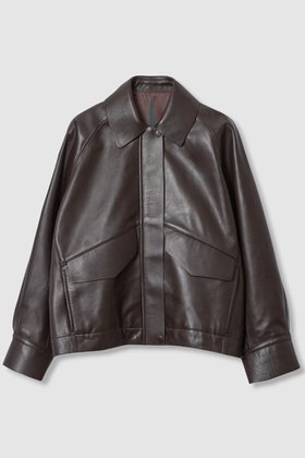 【ハウス オブ ロータス/HOUSE OF LOTUS】のレザーブルゾン 人気、トレンドファッション・服の通販 founy(ファニー) ファッション Fashion レディースファッション Fashion for Women アウター Coat / Outerwear Collection レディースジャケット・軽アウター Jackets ブルゾンジャケット・スポーティアウター Blouson Jackets 2025年 2025 2025-2026秋冬・A/W Autumn/Winter 2025–26 AW25–26 なめらか Smooth, Silky Texture ジャケット Jacket, Outerwear フラップ Flap, Flap Pocket ブルゾン Blouson, Bomber Jacket ボンディング Bonding, Bonded Fabric ポケット Pocket, Pocket Detail A/W・秋冬 Autumn/Winter |ID:prp329100004643590