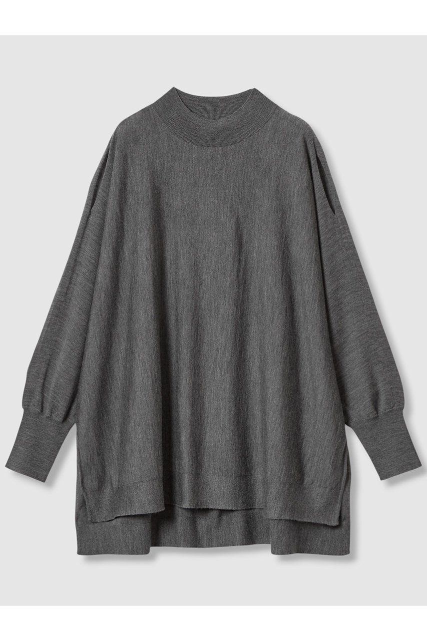 【アナイ/ANAYI】のメリノウールオーバーサイズ プルオーバー インテリア・キッズ・メンズ・レディースファッション・服の通販 founy(ファニー) 　ファッション　Fashion　レディースファッション　Fashion for Women　トップス・カットソー　Cut & Sew Tops　ニット　Knit Tops & Sweaters　カジュアルプルオーバー・ニットトップス　Pullovers & Knit Tops / Casual Pullovers　なめらか　Smooth, Silky Texture　スマート　Smart, Elegant　スリット　Slit, Slit Detail　セットアップ　Set-Up, Coordinated Outfit　ロング　Long, Long-Length　秋　Autumn　チャコールグレー|ID: prp329100004643595 ipo3291000000035357308