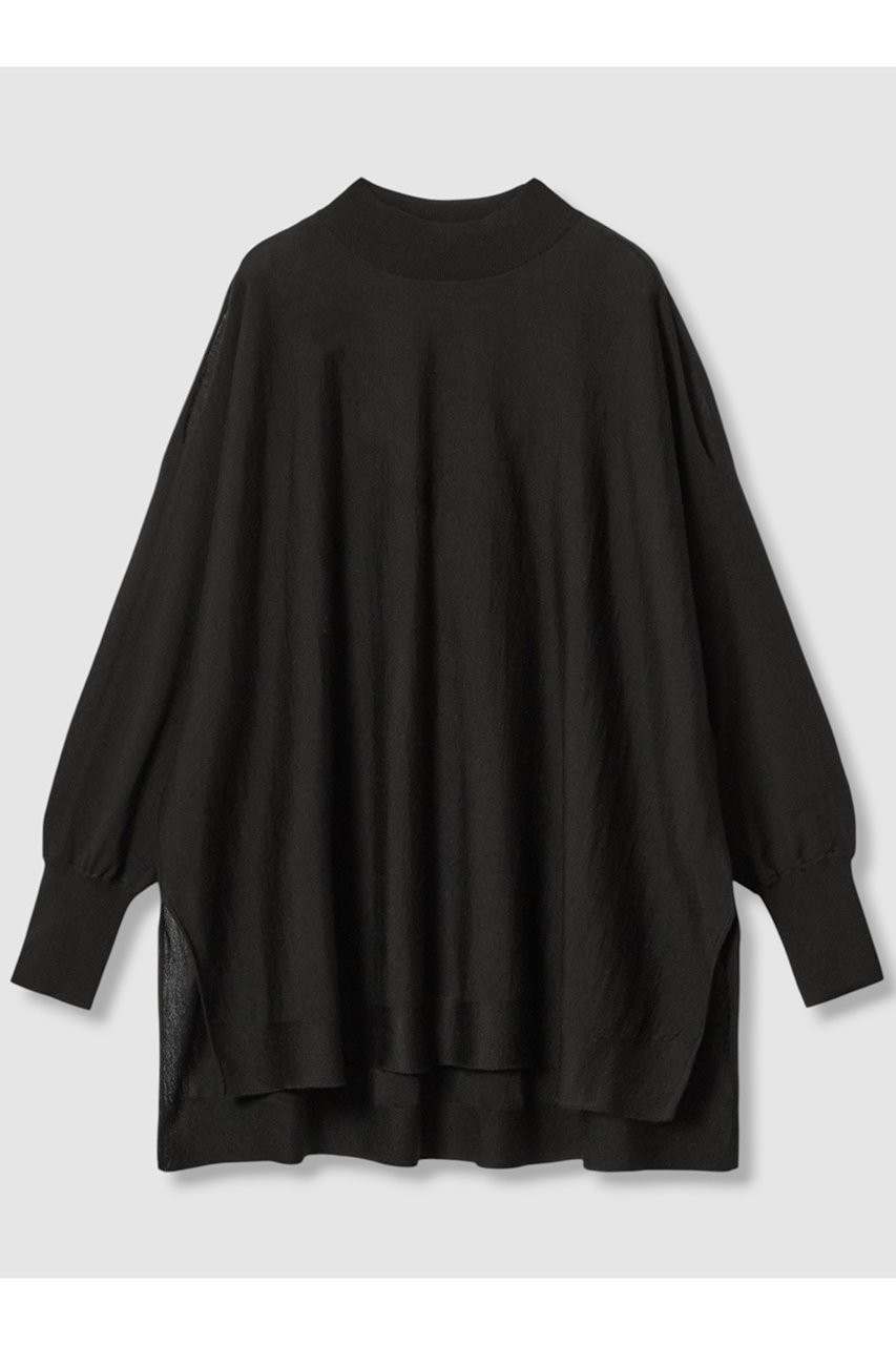 【アナイ/ANAYI】のメリノウールオーバーサイズ プルオーバー インテリア・キッズ・メンズ・レディースファッション・服の通販 founy(ファニー) 　ファッション　Fashion　レディースファッション　Fashion for Women　トップス・カットソー　Cut & Sew Tops　ニット　Knit Tops & Sweaters　カジュアルプルオーバー・ニットトップス　Pullovers & Knit Tops / Casual Pullovers　なめらか　Smooth, Silky Texture　スマート　Smart, Elegant　スリット　Slit, Slit Detail　セットアップ　Set-Up, Coordinated Outfit　ロング　Long, Long-Length　秋　Autumn　ブラック|ID: prp329100004643595 ipo3291000000035357309