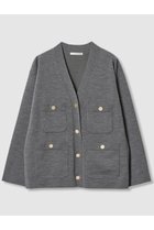 【アナイ/ANAYI】のエキストラファインメリノボクシー ジャケット カーディガン 人気、トレンドファッション・服の通販 founy(ファニー) ファッション Fashion レディースファッション Fashion for Women 2025年 2025 2025-2026秋冬・A/W Autumn/Winter 2025–26 AW25–26 なめらか Smooth, Silky Texture カーディガン Cardigan, Knitwear ジャケット Jacket, Outerwear ポケット Pocket, Pocket Detail 秋 Autumn A/W・秋冬 Autumn/Winter thumbnail グレー|ID: prp329100004643596 ipo3291000000033498219