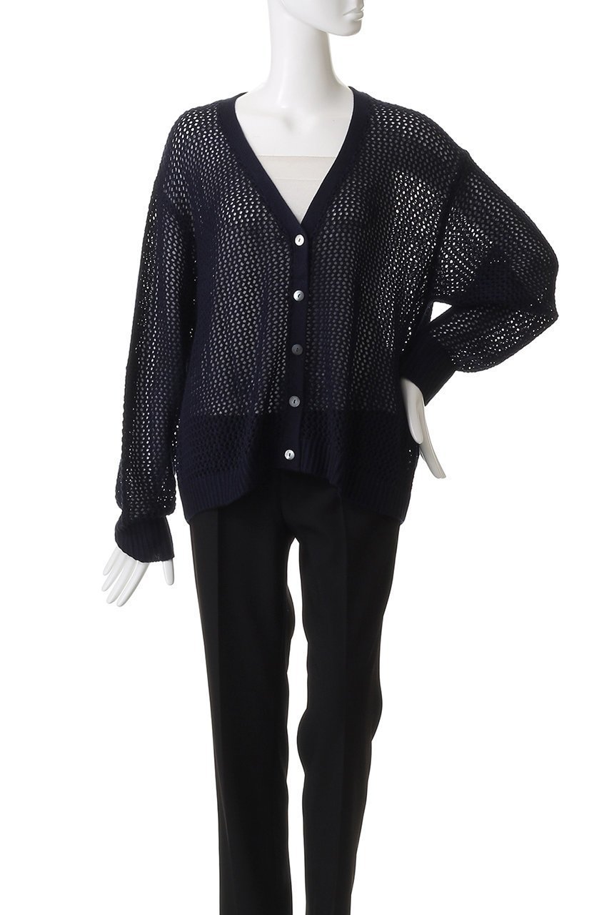 【ミズイロ インド/mizuiro ind】のメッシュVネックカーディガン 人気、トレンドファッション・服の通販 founy(ファニー) 　ファッション　Fashion　レディースファッション　Fashion for Women　トップス・カットソー　Cut & Sew Tops　ニット　Knit Tops & Sweaters　カーディガン・羽織り　Layered Style Cardigans　Vネックトップス　V-Neck Tops / V-Cut Neckline Shirts　カーディガン　Cardigan, Knitwear　シンプル　Simple, Minimal　メッシュ　Mesh, Net Fabric　other-2|ID: prp329100004643597 ipo3291000000036383609