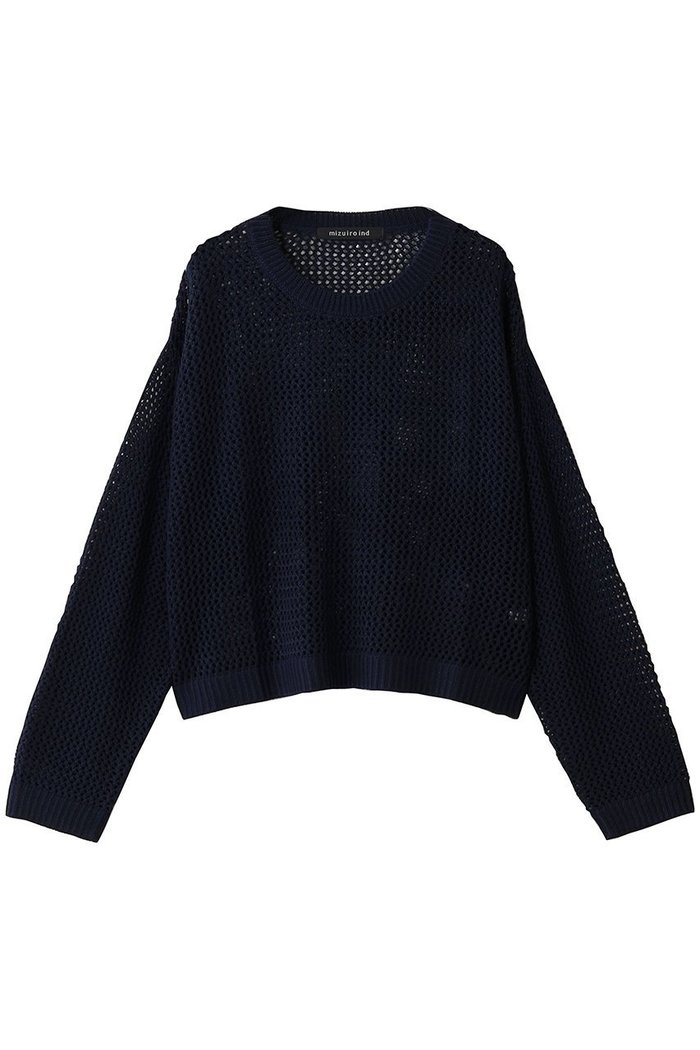 【ミズイロ インド/mizuiro ind】のメッシュクルーネックプルオーバー インテリア・キッズ・メンズ・レディースファッション・服の通販 founy(ファニー) https://founy.com/ ファッション Fashion レディースファッション Fashion for Women トップス・カットソー Cut & Sew Tops ニット Knit Tops & Sweaters カジュアルプルオーバー・ニットトップス Pullovers & Knit Tops / Casual Pullovers おすすめ Recommended / Our Picks インナー Innerwear ベーシック Basic, Essential メッシュ Mesh, Net Fabric |ID: prp329100004643599 ipo3291000000036322160