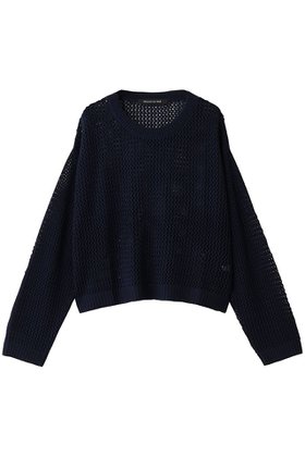 【ミズイロ インド/mizuiro ind】のメッシュクルーネックプルオーバー 大人の最旬トレンドファッション＆コーディネート founy(ファウニー) ファッション Fashion レディースファッション Fashion for Women トップス・カットソー Cut & Sew Tops ニット Knit Tops & Sweaters カジュアルプルオーバー・ニットトップス Pullovers & Knit Tops / Casual Pullovers おすすめ Recommended / Our Picks インナー Innerwear ベーシック Basic, Essential メッシュ Mesh, Net Fabric |ID:prp329100004643599