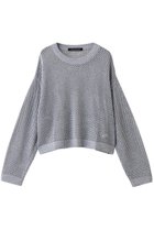 【ミズイロ インド/mizuiro ind】のメッシュクルーネックプルオーバー l.gray|ID: prp329100004643599 ipo3291000000037237080