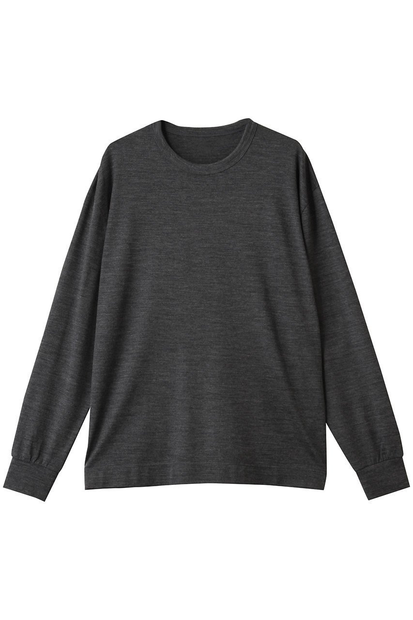 【スローン/SLOANE】の【UNISEX】ウール天竺 ニット長袖Tシャツ 人気、トレンドファッション・服の通販 founy(ファニー) 　ファッション　Fashion　レディースファッション　Fashion for Women　トップス・カットソー　Cut & Sew Tops　ニット　Knit Tops & Sweaters　シャツ・ブラウス・オフィスカジュアル　Elegant Blouses & Button-Ups　ロングTシャツ・Tシャツ　Longline T-Shirts & Tees　カジュアルプルオーバー・ニットトップス　Pullovers & Knit Tops / Casual Pullovers　2025年　2025　2025-2026秋冬・A/W　Autumn/Winter 2025–26 AW25–26　ユニセックス　Unisex, Genderless　なめらか　Smooth, Silky Texture　インナー　Innerwear　カフス　Cuff Design　シンプル　Simple, Minimal　ストレッチ　Stretch, Stretchy Fabric　A/W・秋冬　Autumn/Winter　長袖　Long Sleeve, Full Sleeve　 other-1|ID: prp329100004643601 ipo3291000000033498252