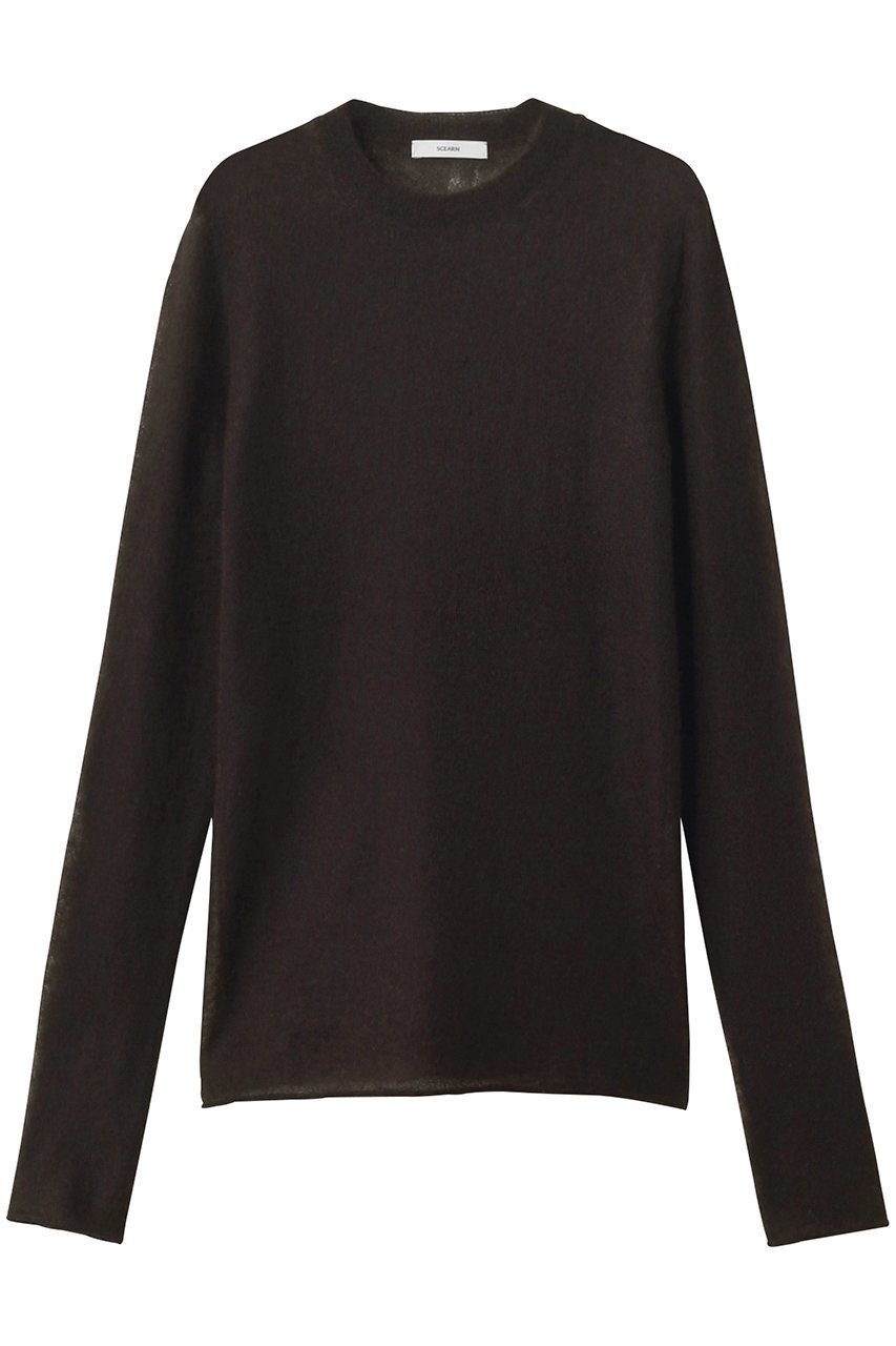 【セアン/SCEARN】のSHEER MOHAIR KNIT インテリア・キッズ・メンズ・レディースファッション・服の通販 founy(ファニー) 　ファッション　Fashion　レディースファッション　Fashion for Women　トップス・カットソー　Cut & Sew Tops　ニット　Knit Tops & Sweaters　カジュアルプルオーバー・ニットトップス　Pullovers & Knit Tops / Casual Pullovers　2025年　2025　2025-2026秋冬・A/W　Autumn/Winter 2025–26 AW25–26　シアー　Sheer, See-Through　秋　Autumn　A/W・秋冬　Autumn/Winter　Brown|ID: prp329100004643602 ipo3291000000033498261