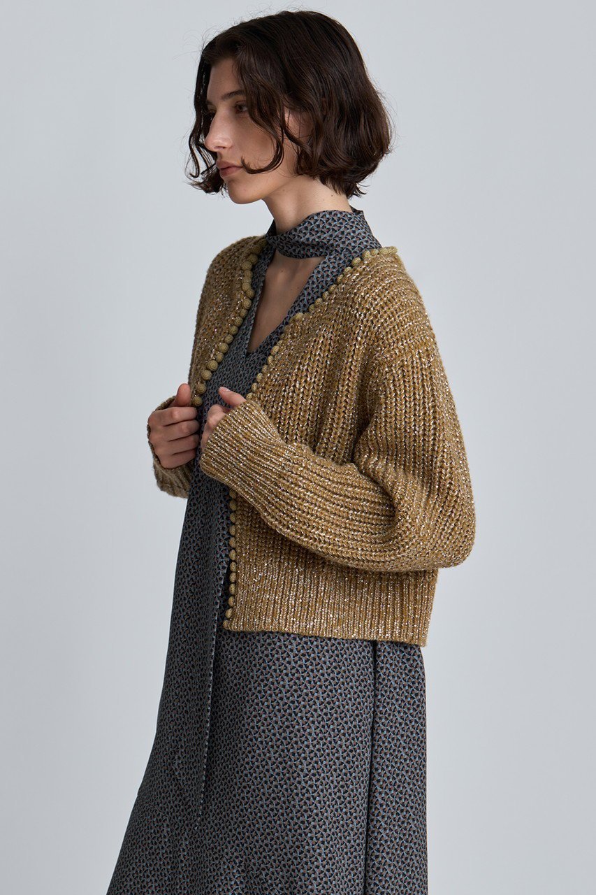 【ハウス オブ ロータス/HOUSE OF LOTUS】のハンドクロシェットボタンカーディガン 人気、トレンドファッション・服の通販 founy(ファニー) ファッション Fashion レディースファッション Fashion for Women トップス・カットソー Cut & Sew Tops ニット Knit Tops & Sweaters カーディガン・羽織り Layered Style Cardigans アクセサリー Fashion Accessories カーディガン Cardigan, Knitwear ショート Short, Short Length スパンコール Sequins, Sequin Embellishment ダウン Down, Puffer ボレロ Bolero, Short Cardigan エレガント 上品 Elegant other-7|ID: prp329100004643604 ipo3291000000033639855