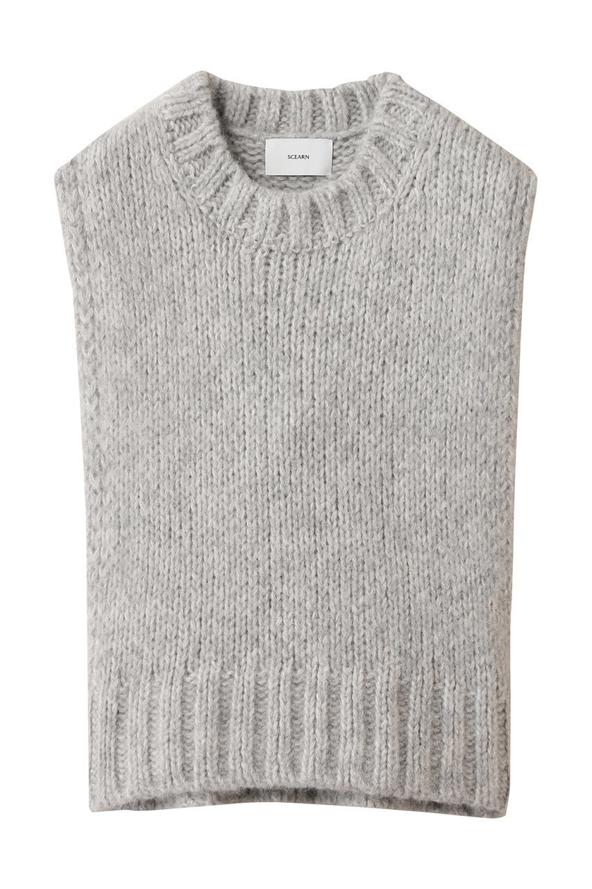 【セアン/SCEARN】のHAIRY BABY ALPACA ニット インテリア・キッズ・メンズ・レディースファッション・服の通販 founy(ファニー) 　ファッション　Fashion　レディースファッション　Fashion for Women　トップス・カットソー　Cut & Sew Tops　ニット　Knit Tops & Sweaters　カジュアルプルオーバー・ニットトップス　Pullovers & Knit Tops / Casual Pullovers　シンプル　Simple, Minimal　ベビー　Baby, Babywear　Lt.Gray|ID: prp329100004643605 ipo3291000000035947463